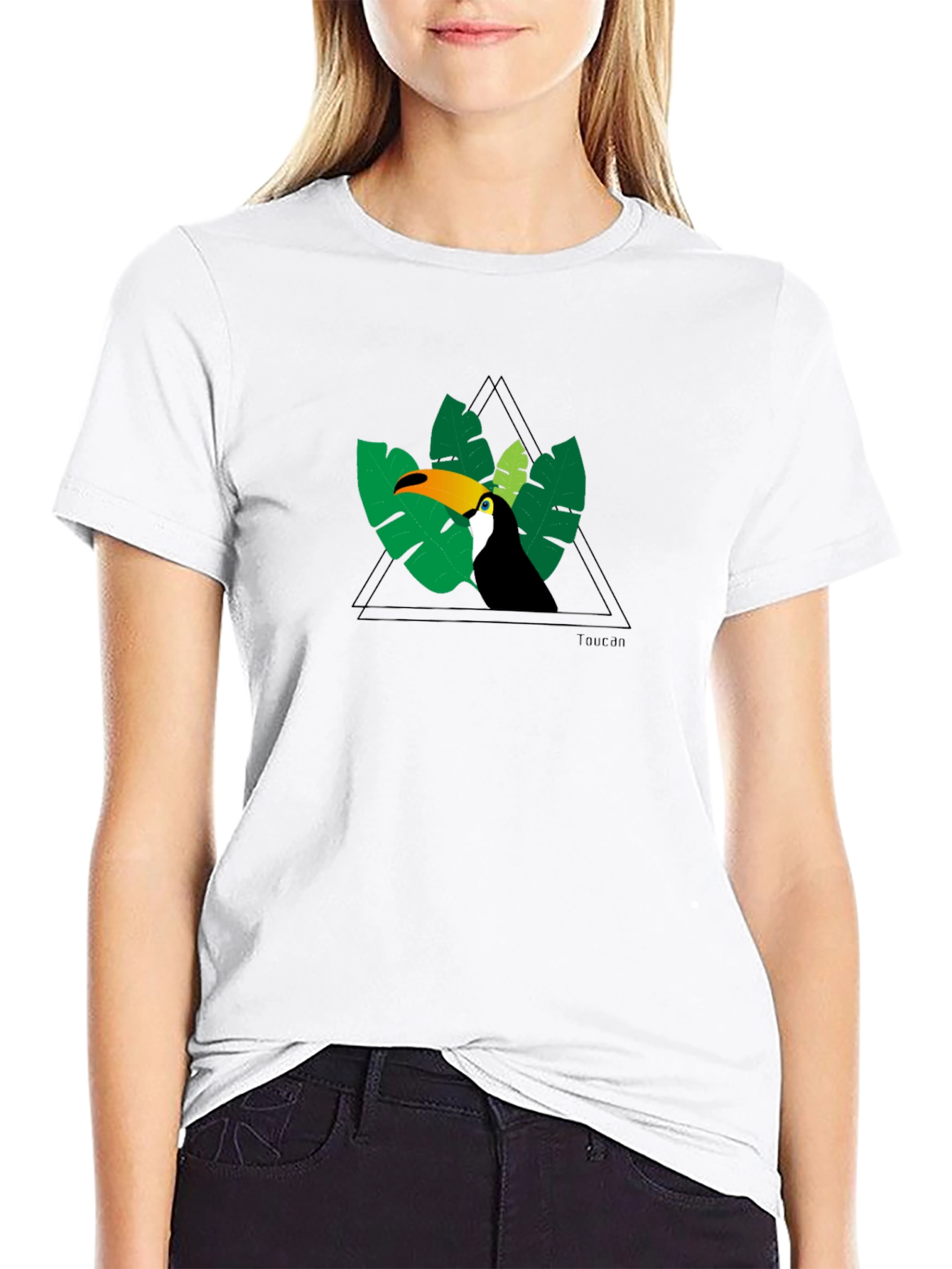 Toucan Graphic Tee - Tropical Bird Design