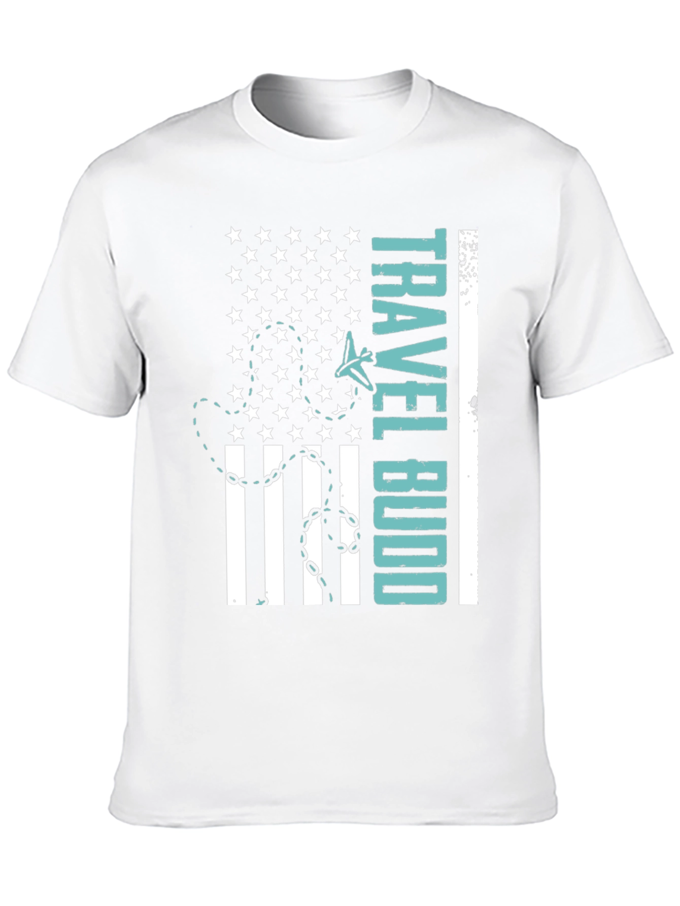 Travel Budd T-Shirt - American Flag Design