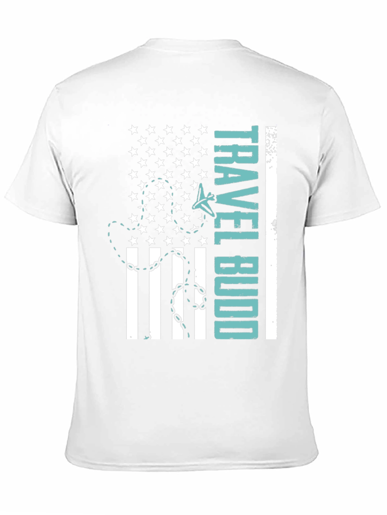 Travel Budd T-Shirt - American Flag Design
