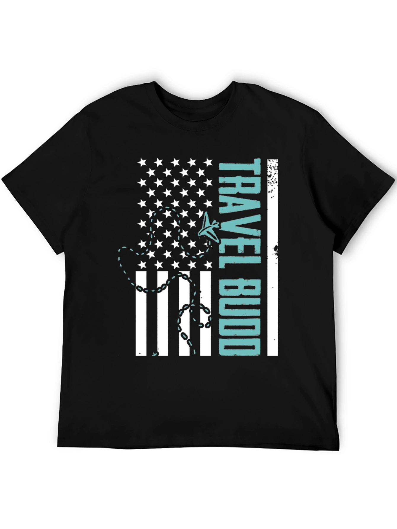 Travel Budd T-Shirt - American Flag Design