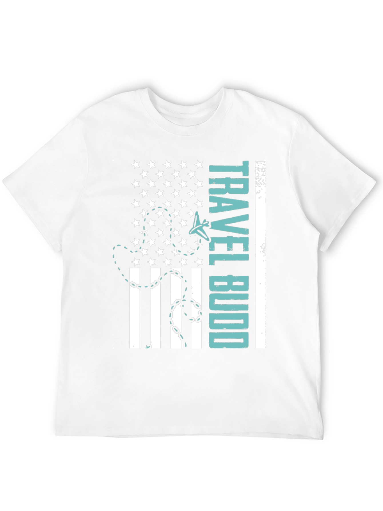Travel Budd T-Shirt - American Flag Design
