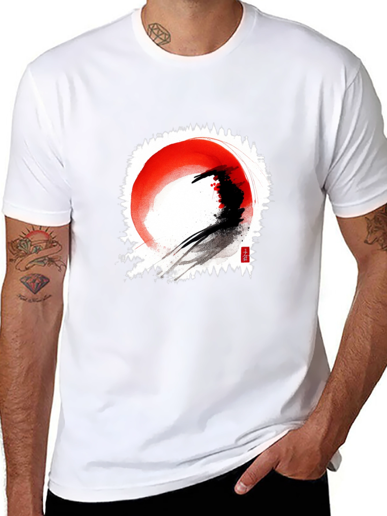 Ink Wash Painting T-Shirt