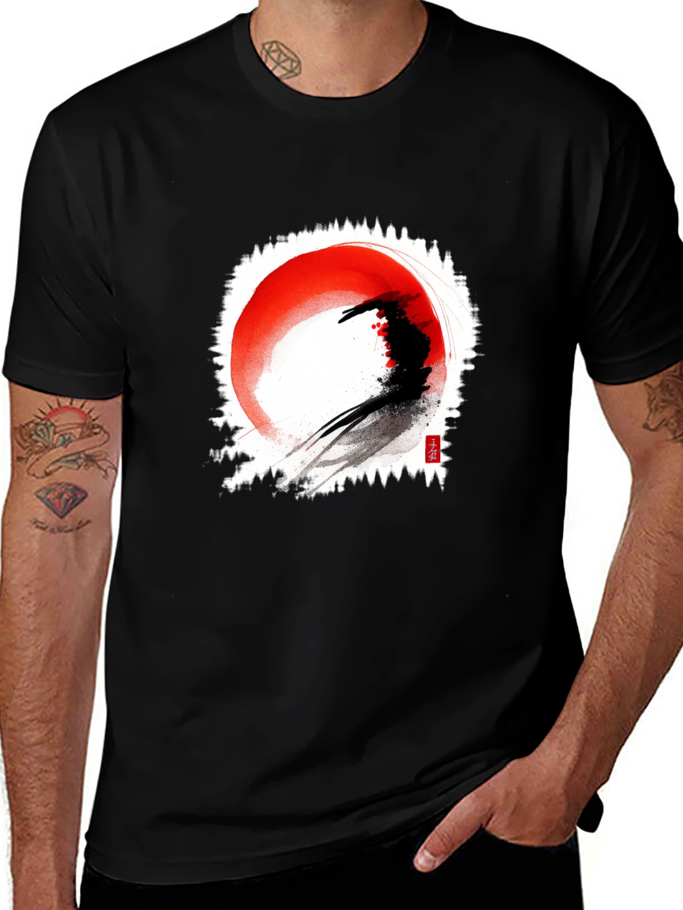 Ink Wash Painting T-Shirt
