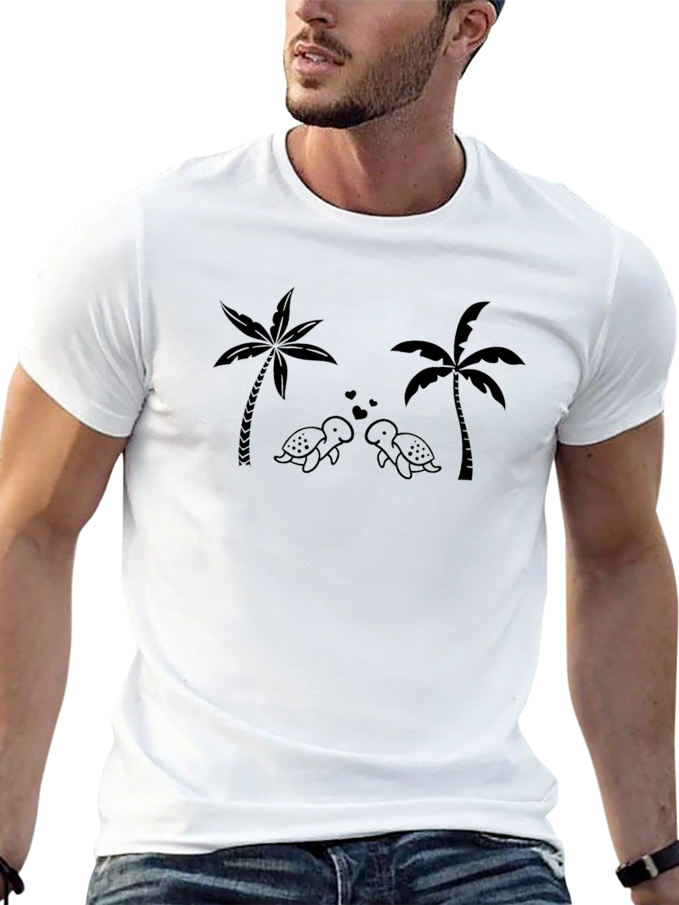 Turtle Love Black T-Shirt