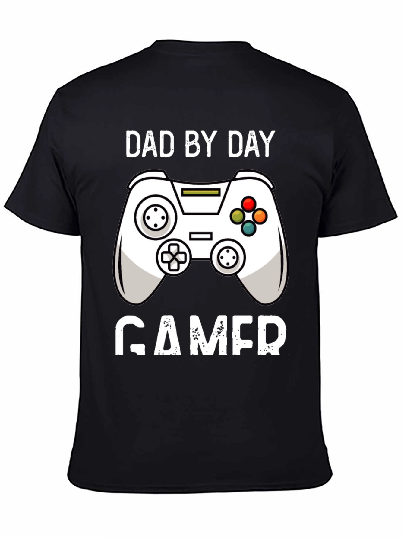 Dad By Day Gamer Black T-Shirt