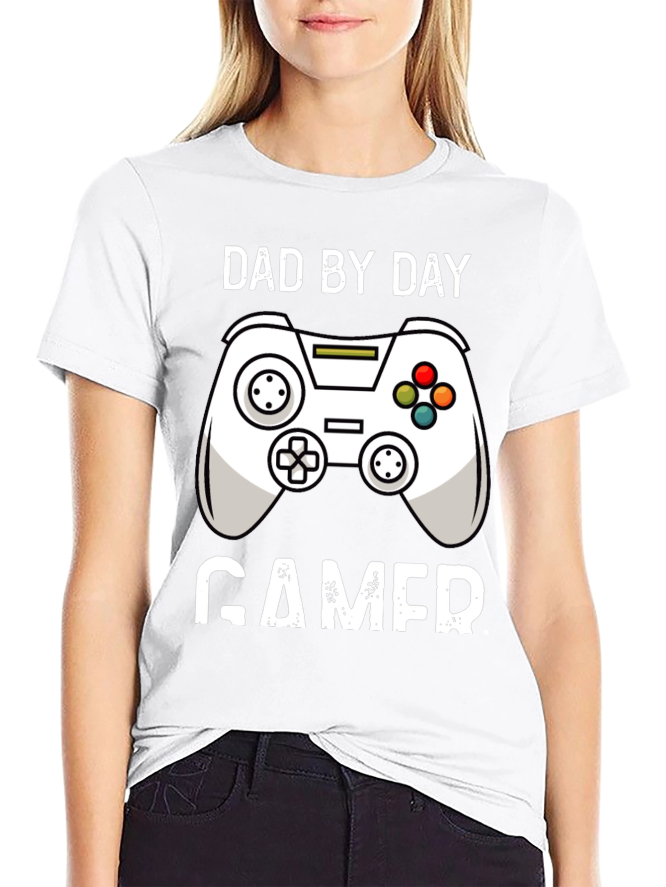 Dad By Day Gamer Black T-Shirt
