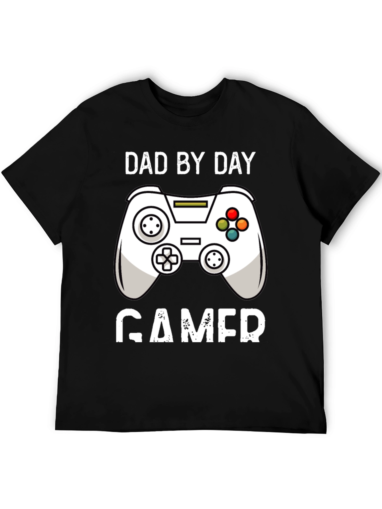 Dad By Day Gamer Black T-Shirt