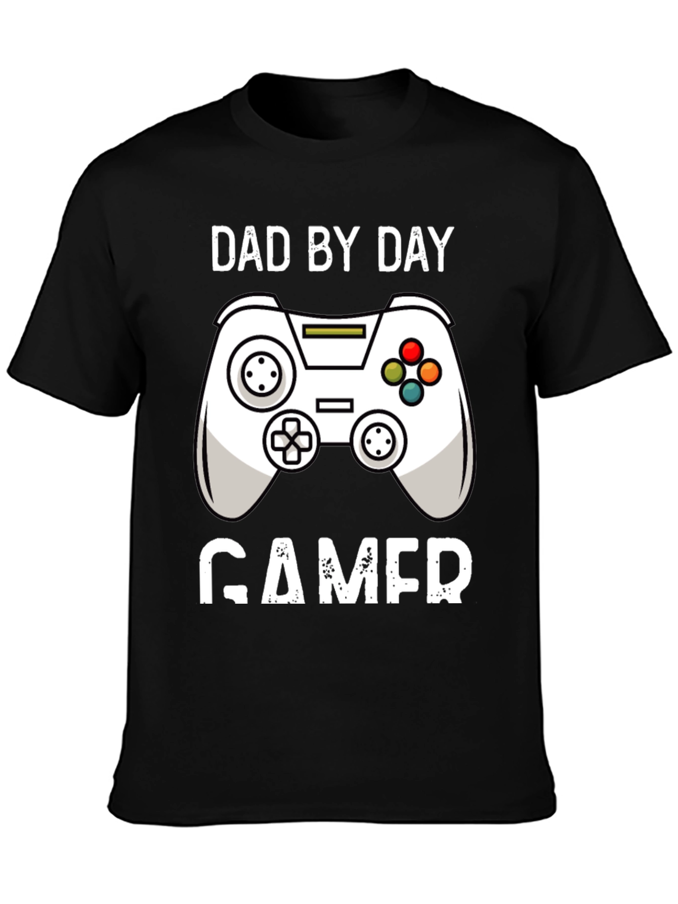 Dad By Day Gamer Black T-Shirt