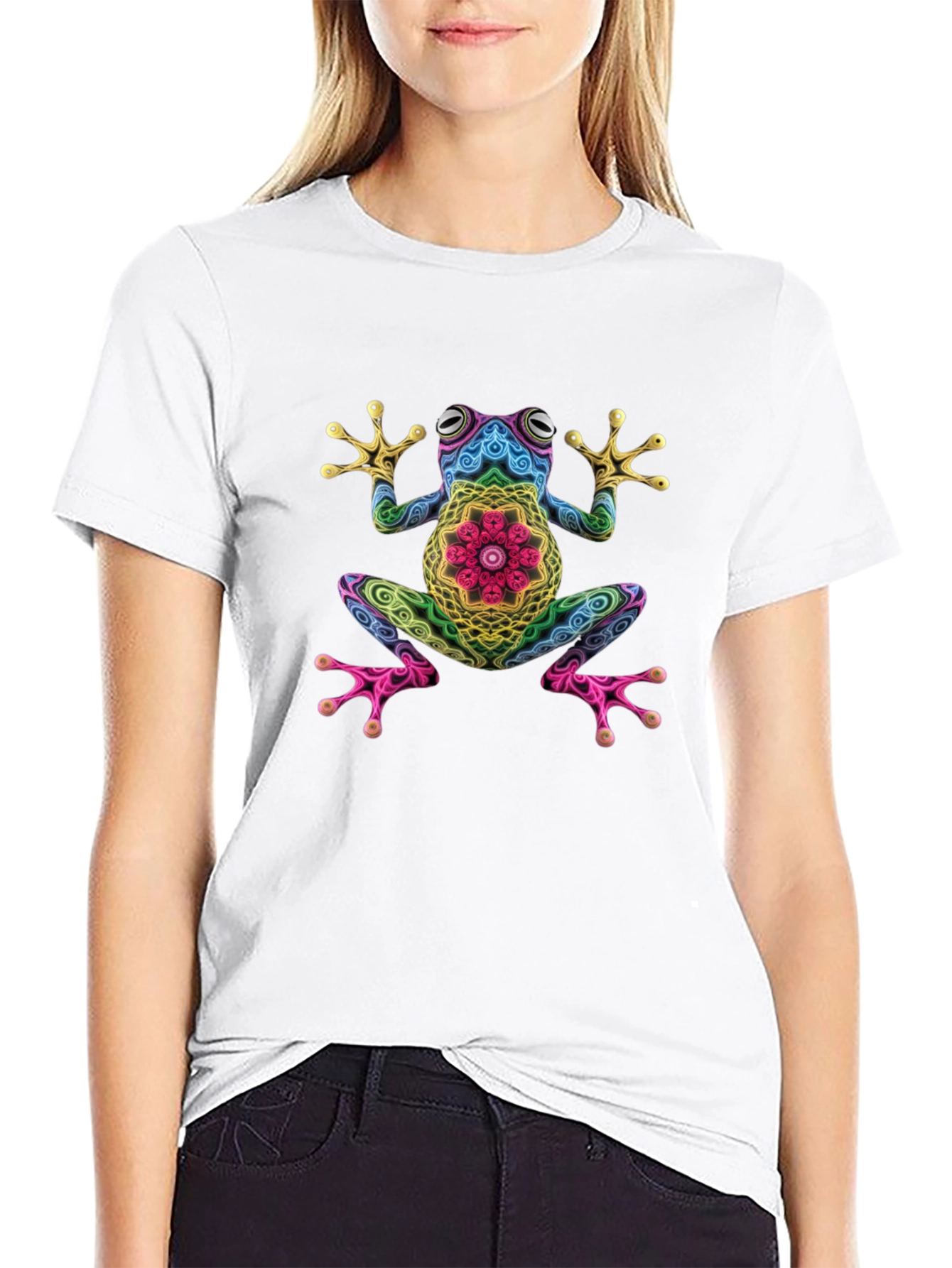 Psychedelic Frog Graphic T-Shirt