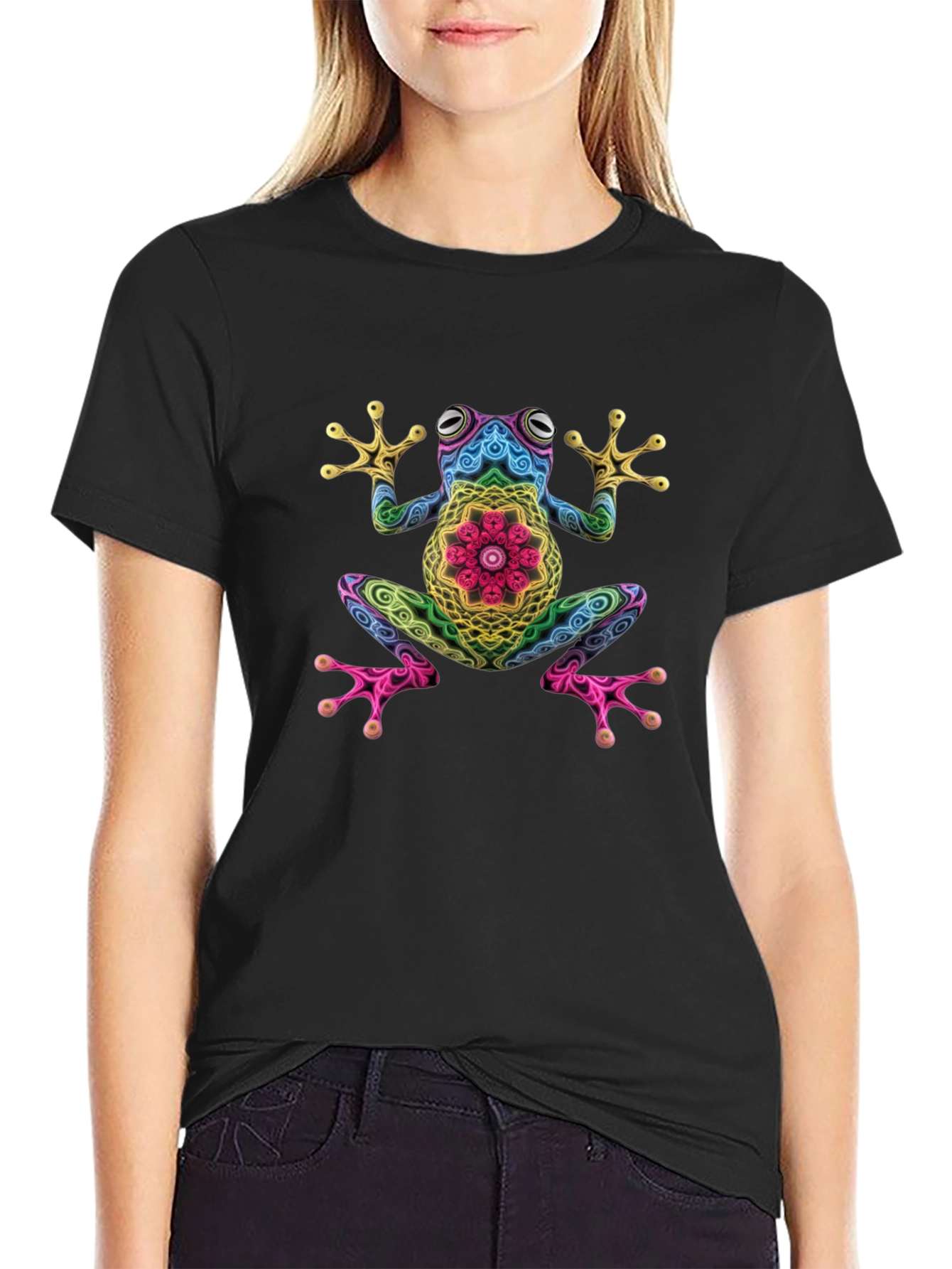 Psychedelic Frog Graphic T-Shirt
