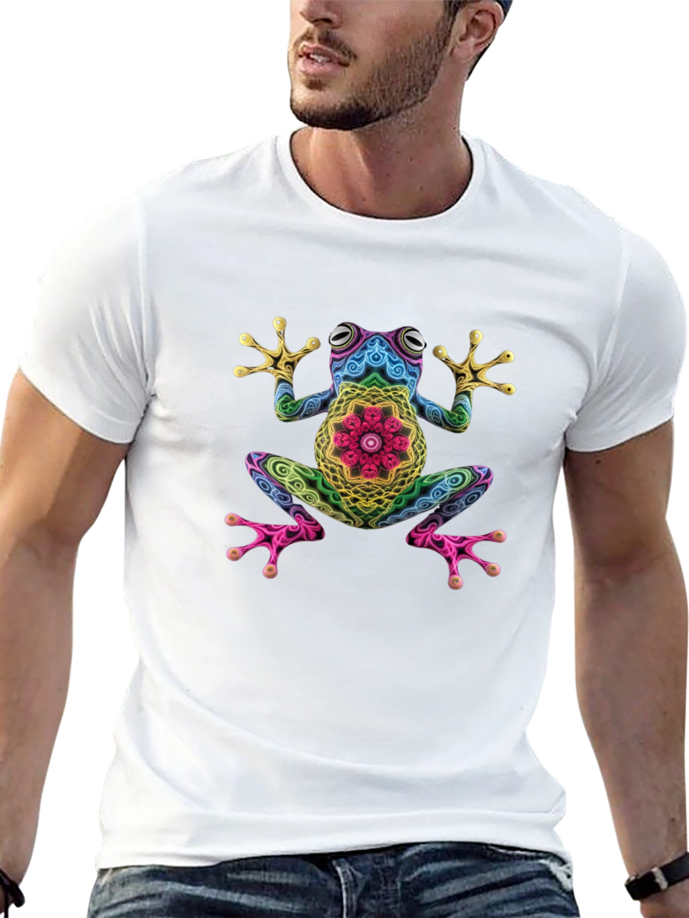 Psychedelic Frog Graphic T-Shirt