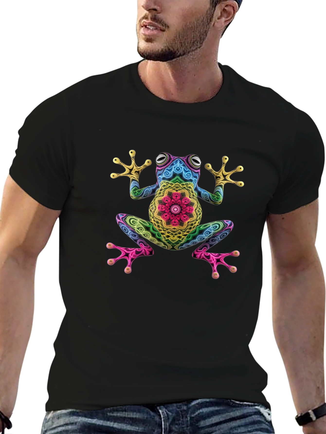 Psychedelic Frog Graphic T-Shirt