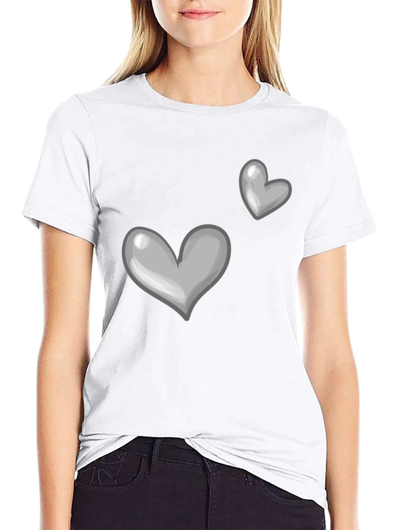 Heart Graphic Tee - Classic Soft Cotton Shirt