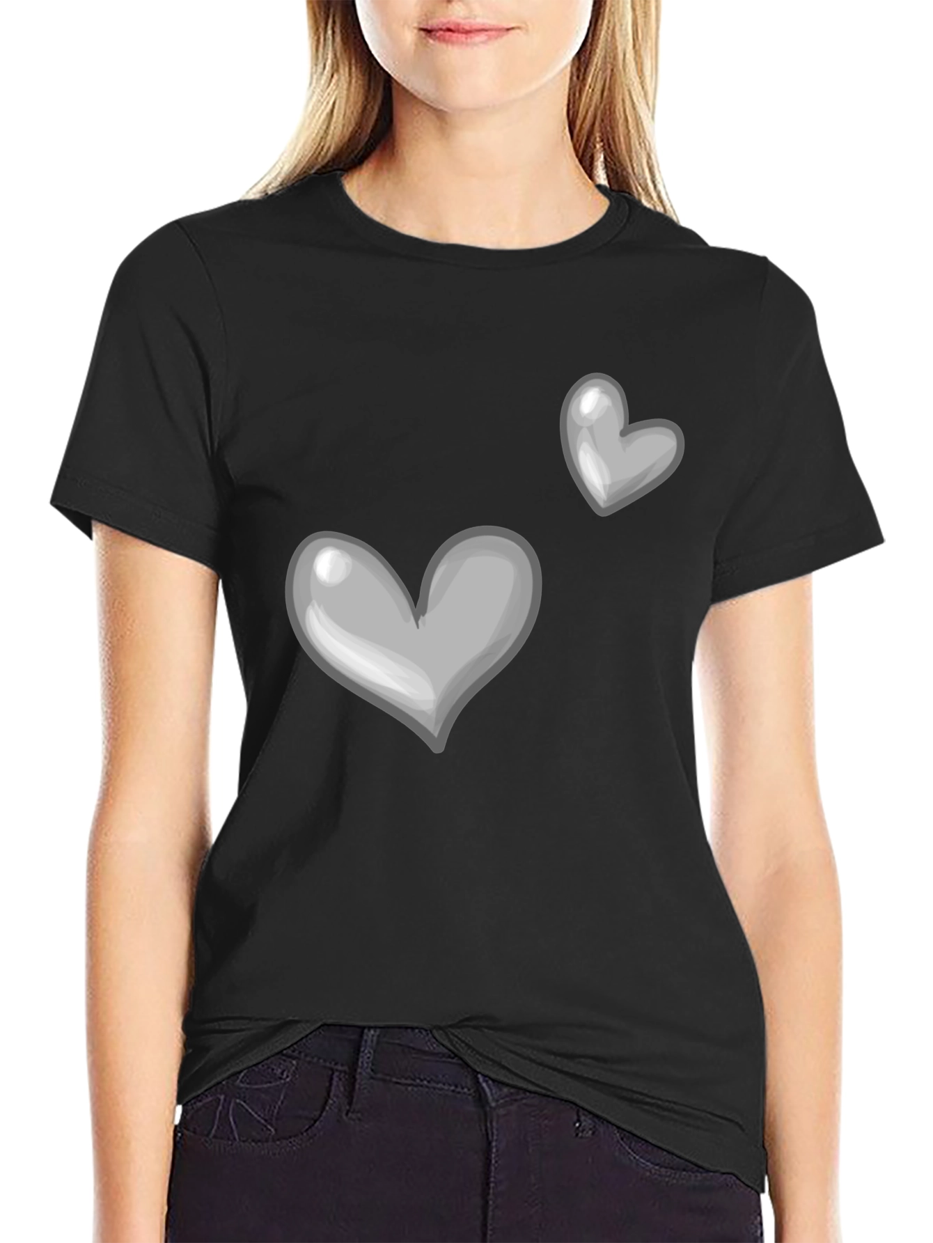 Heart Graphic Tee - Classic Soft Cotton Shirt
