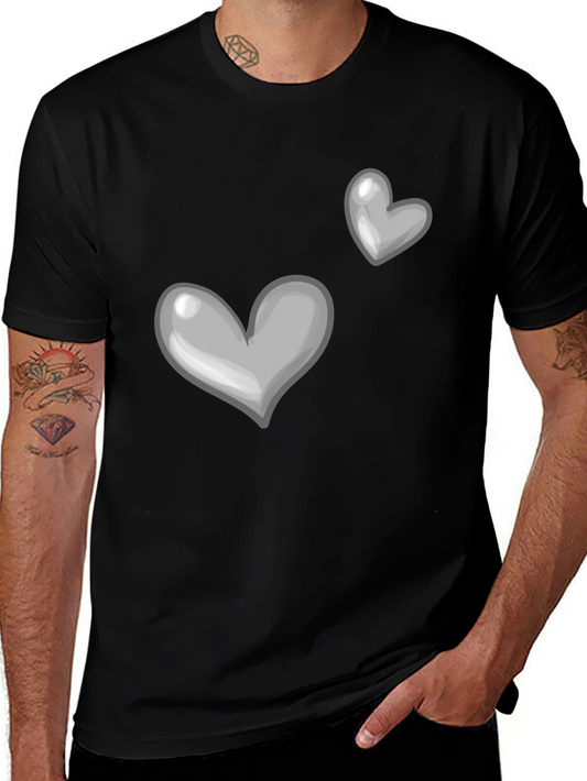 Heart Graphic Tee - Classic Soft Cotton Shirt