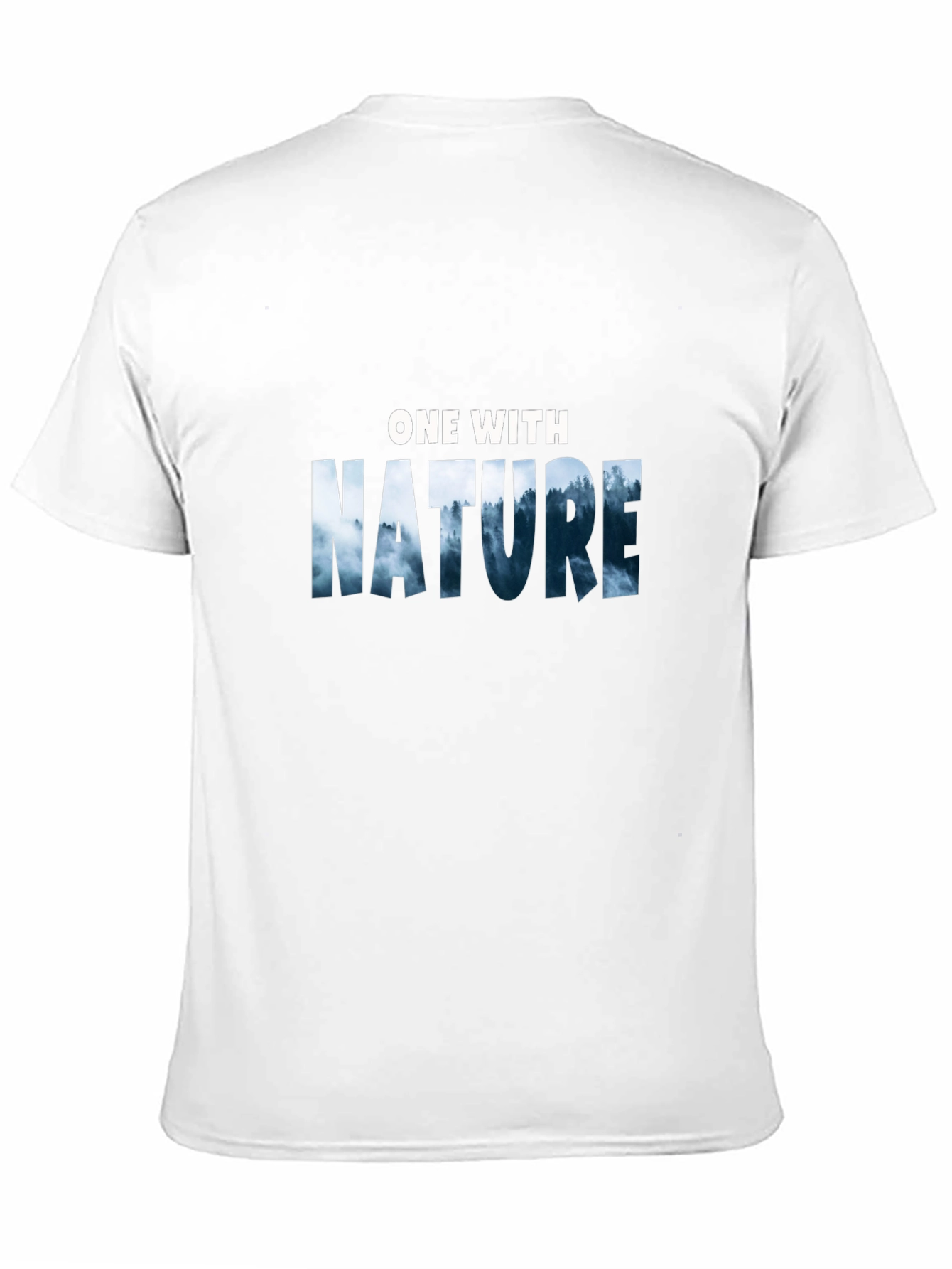 Nature Graphic Tee -  One with Nature Black T-Shirt