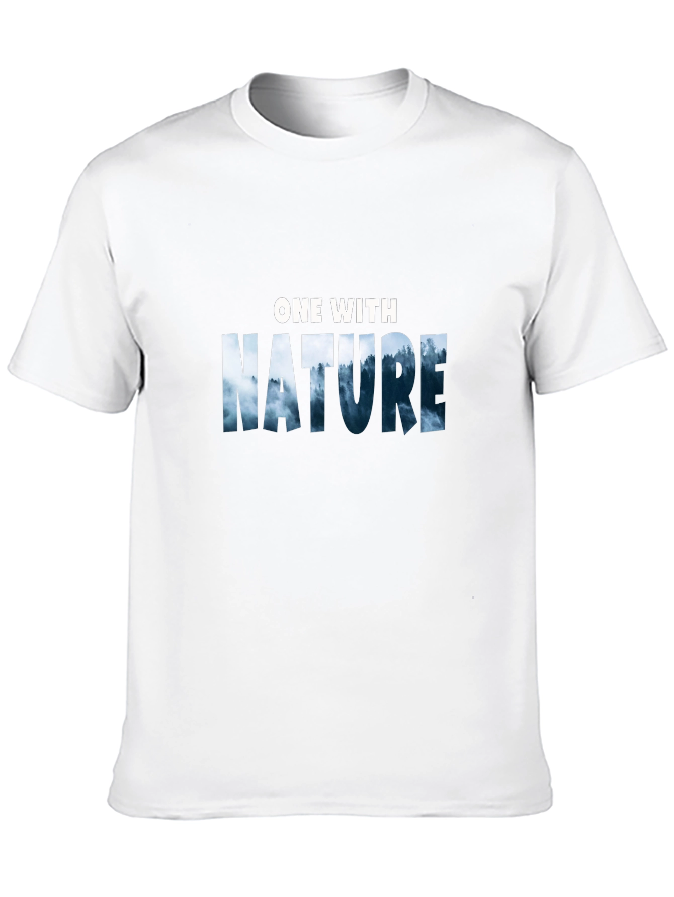 Nature Graphic Tee -  One with Nature Black T-Shirt