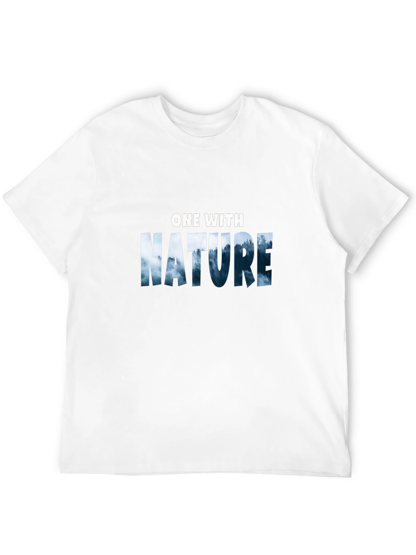 Nature Graphic Tee -  One with Nature Black T-Shirt