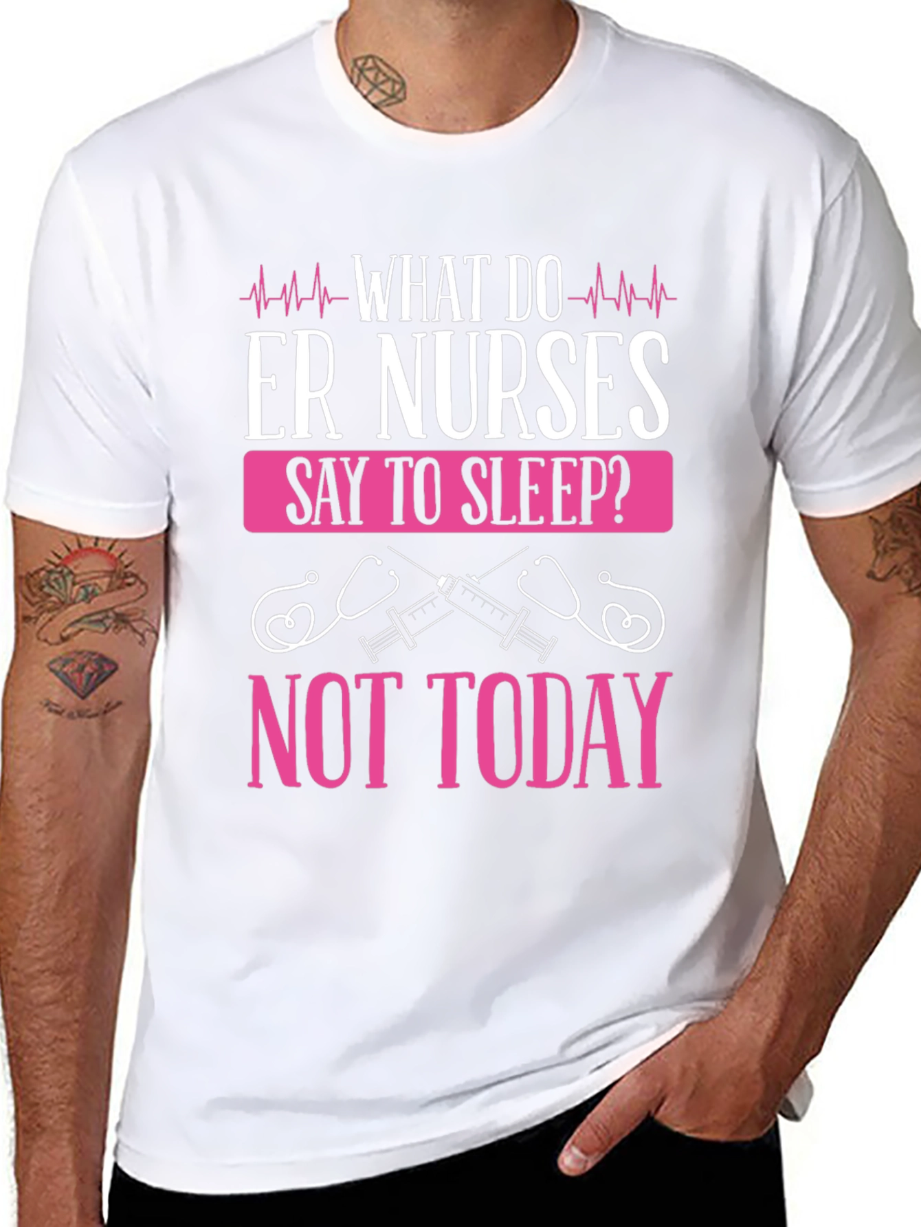 ER Nurse Not Today Graphic T-Shirt