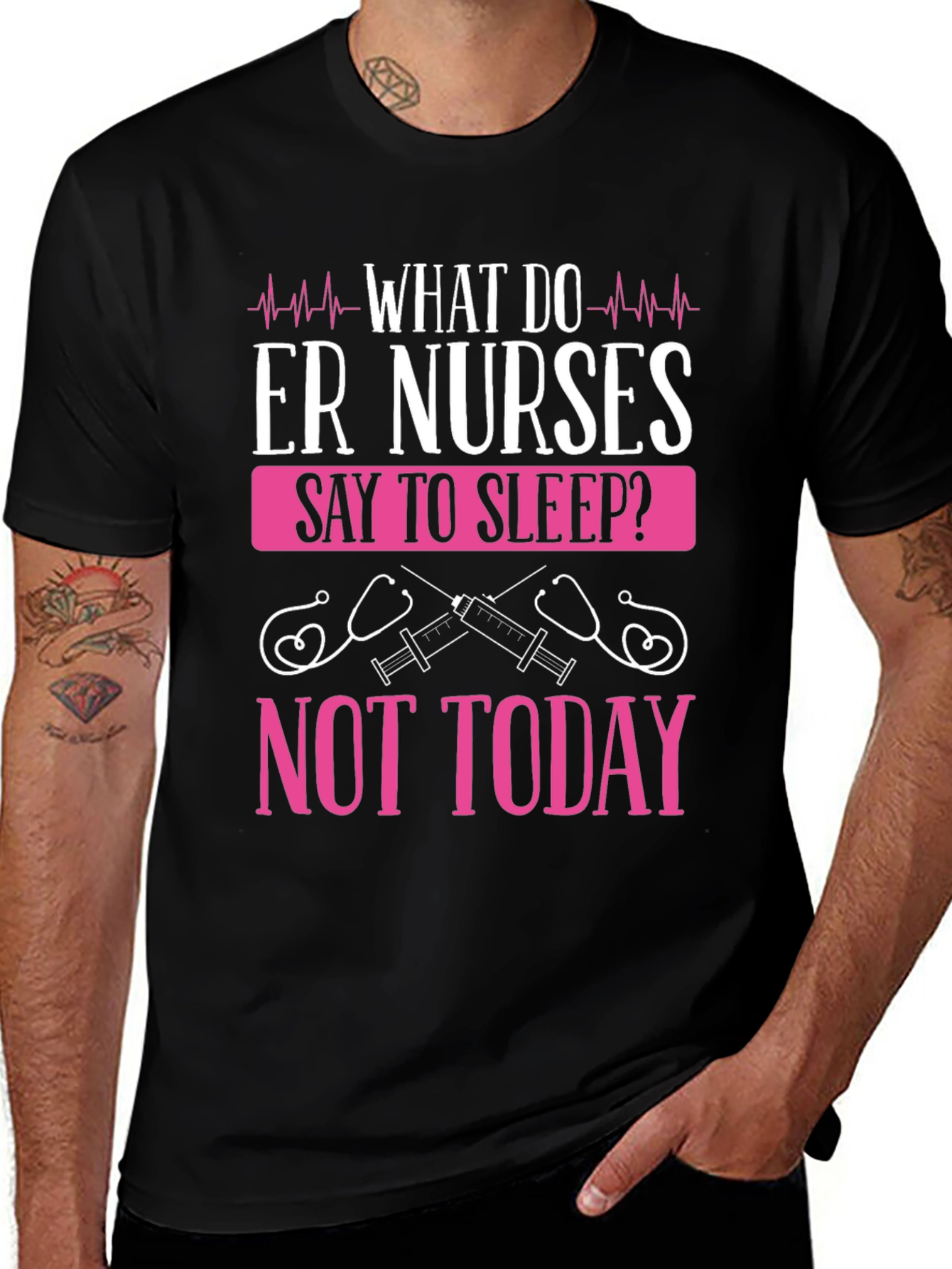 ER Nurse Not Today Graphic T-Shirt