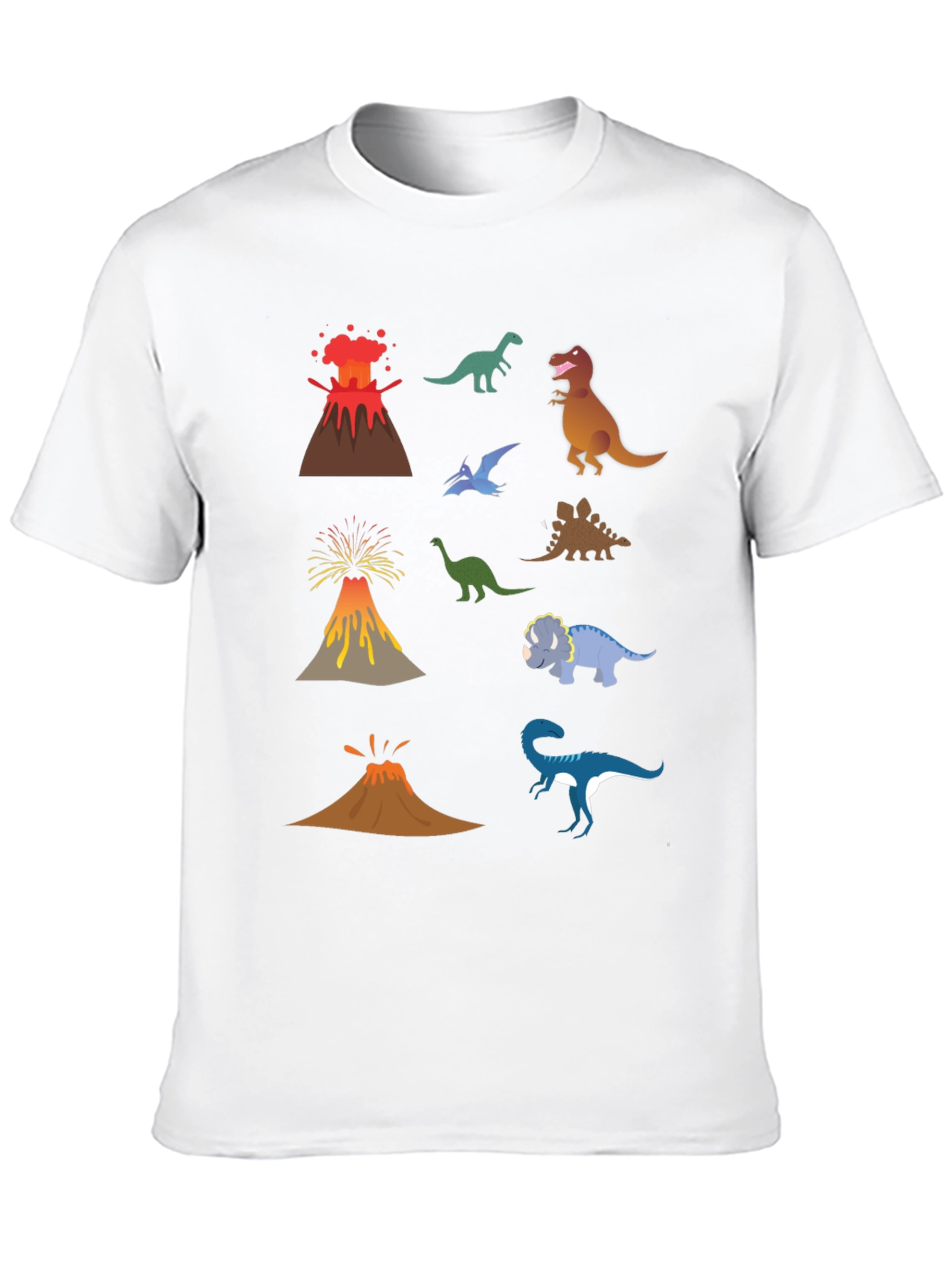 Dino Volcano T-Shirt - Prehistoric Fun!