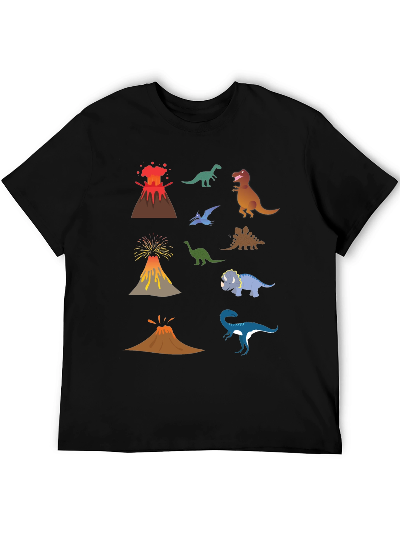 Dino Volcano T-Shirt - Prehistoric Fun!