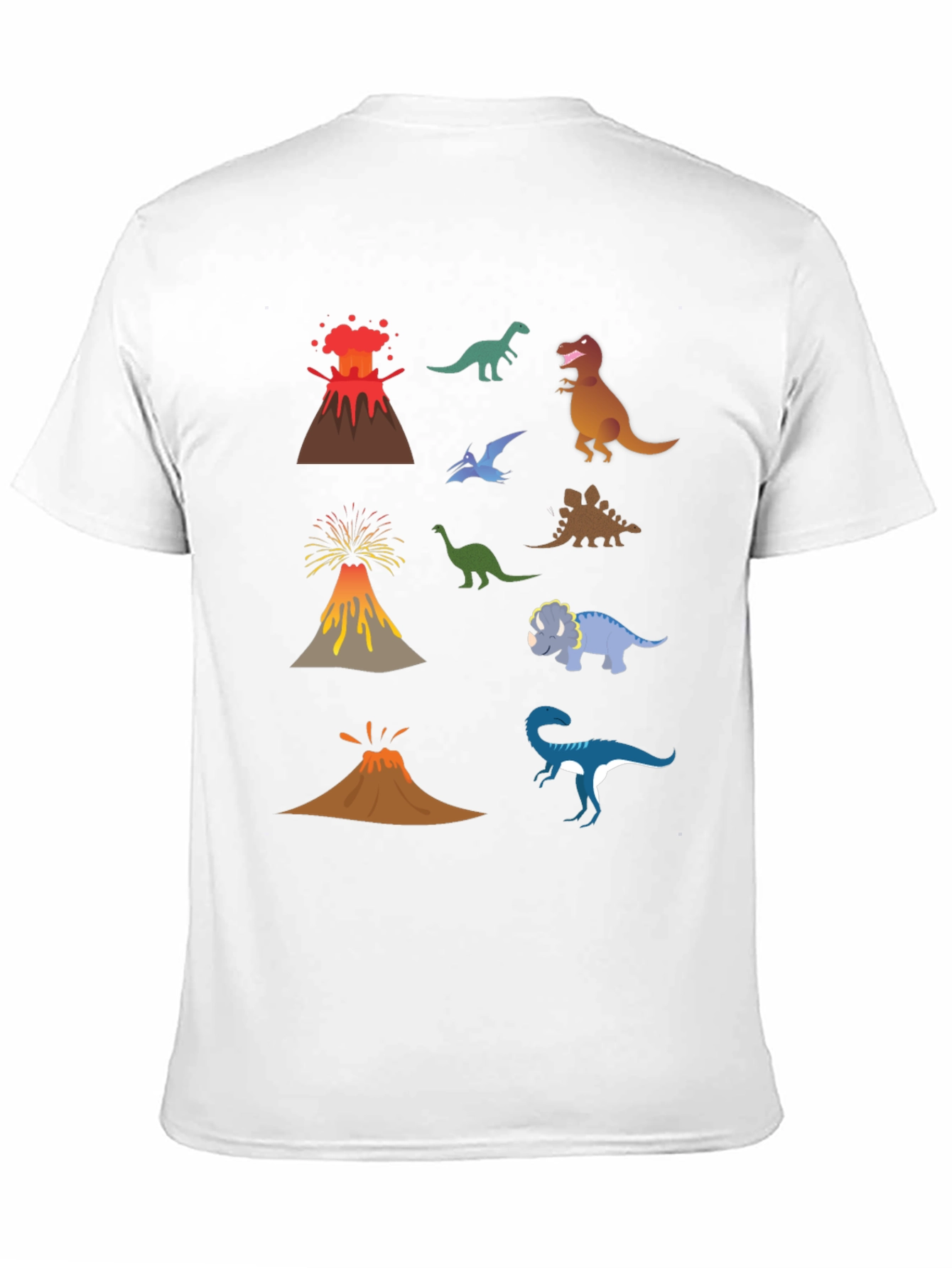 Dino Volcano T-Shirt - Prehistoric Fun!