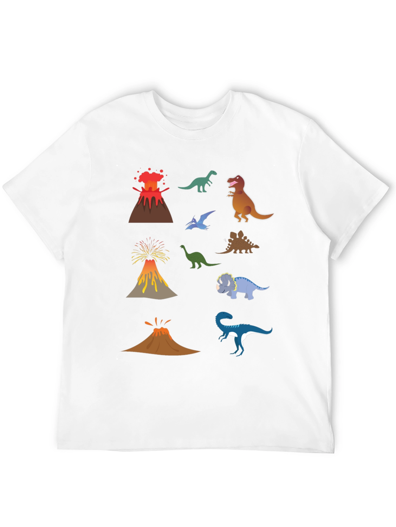 Dino Volcano T-Shirt - Prehistoric Fun!