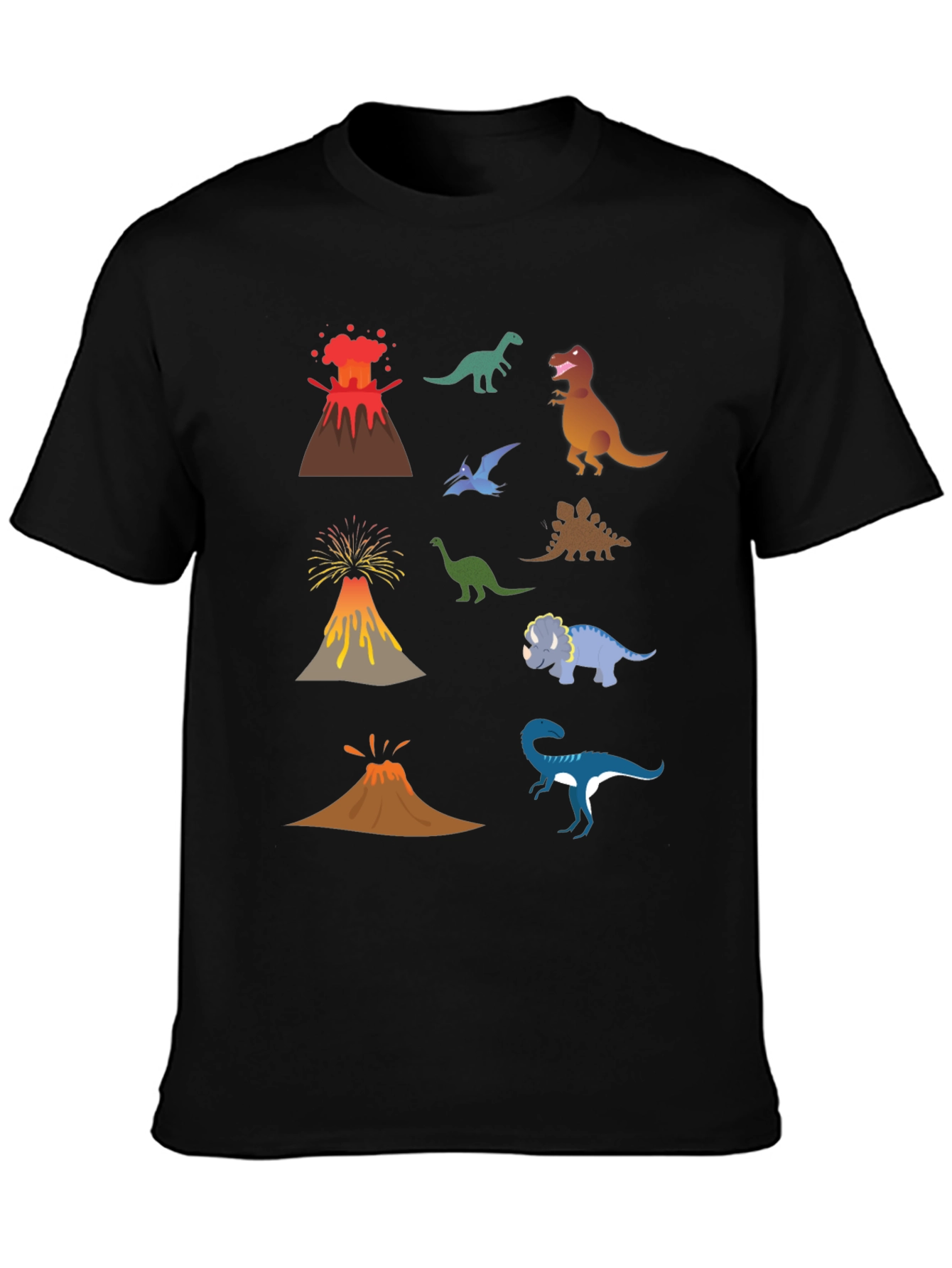 Dino Volcano T-Shirt - Prehistoric Fun!