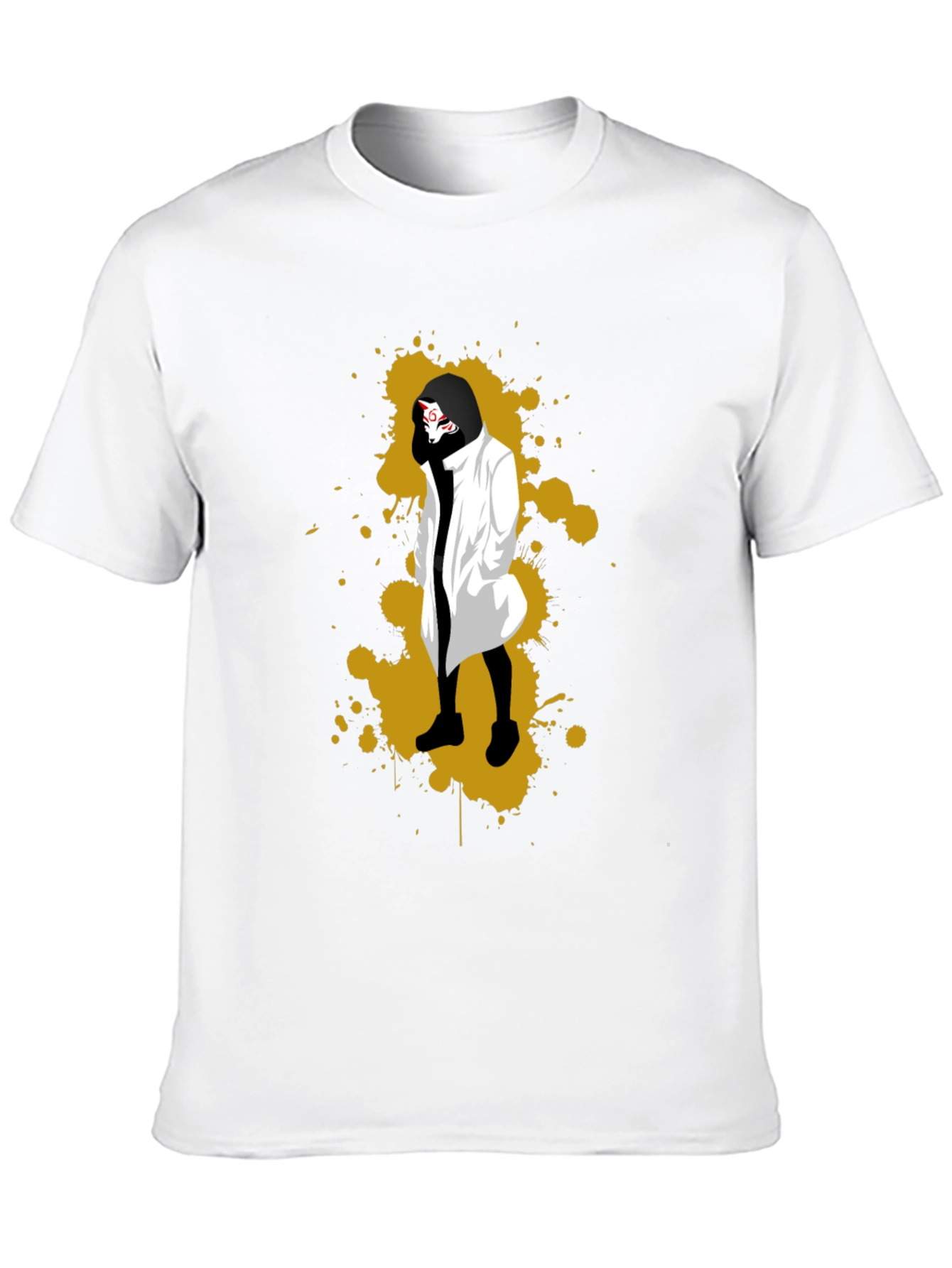 Stylish Anime Graphic Black T-Shirt