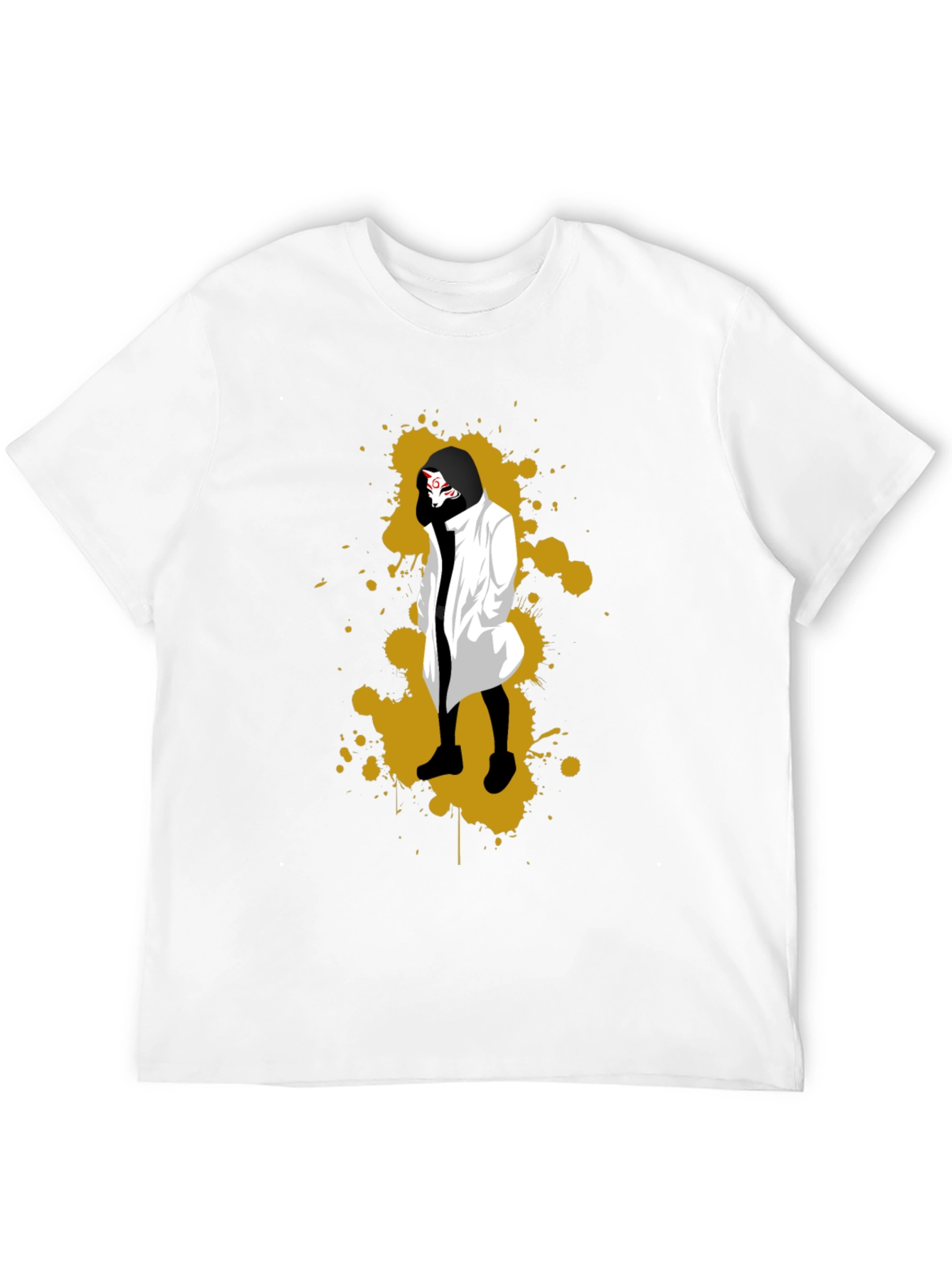 Stylish Anime Graphic Black T-Shirt