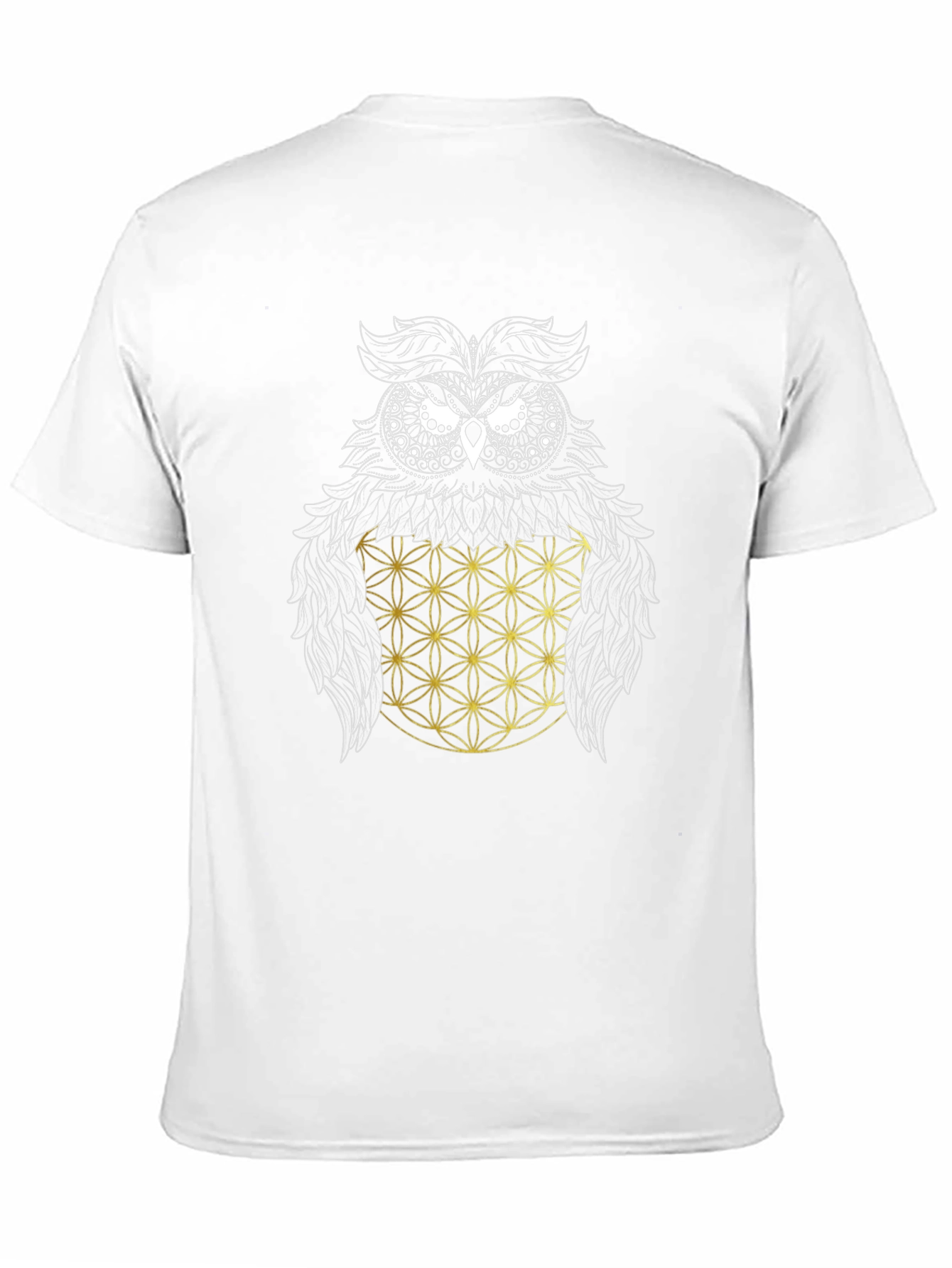 Owl Geometric Graphic Print Tee