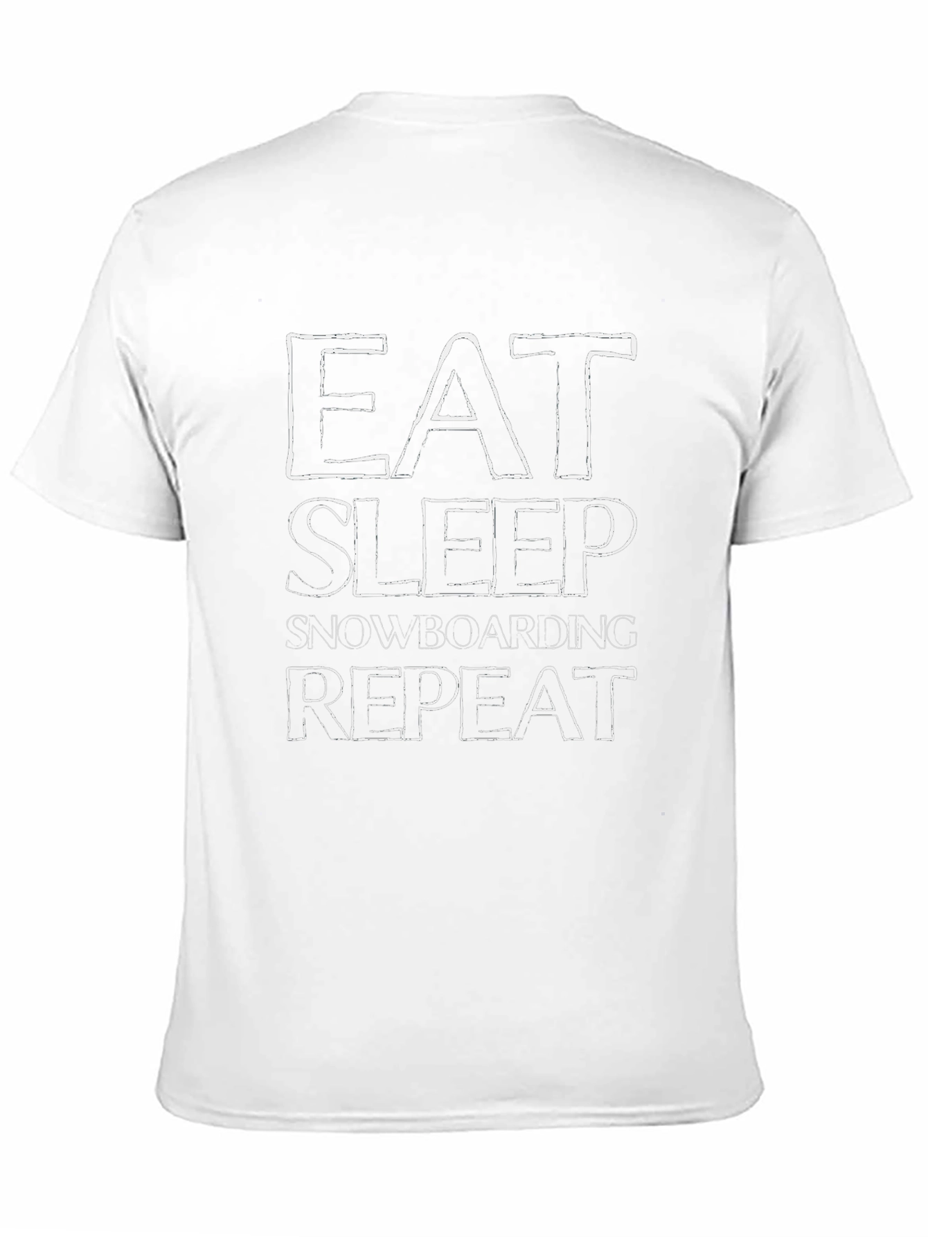 Eat Sleep Snowboarding Repeat Black T-Shirt