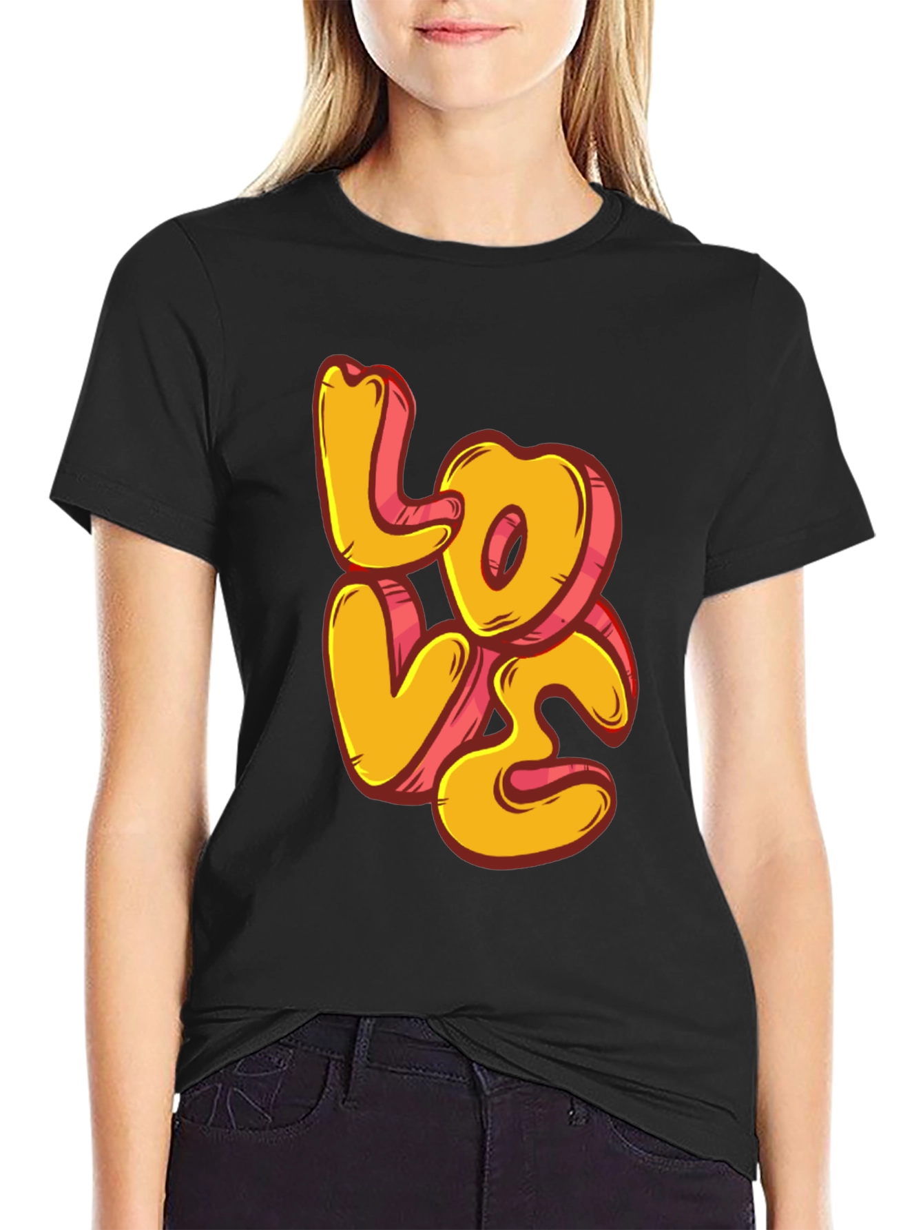 Love Graphic Black T-Shirt