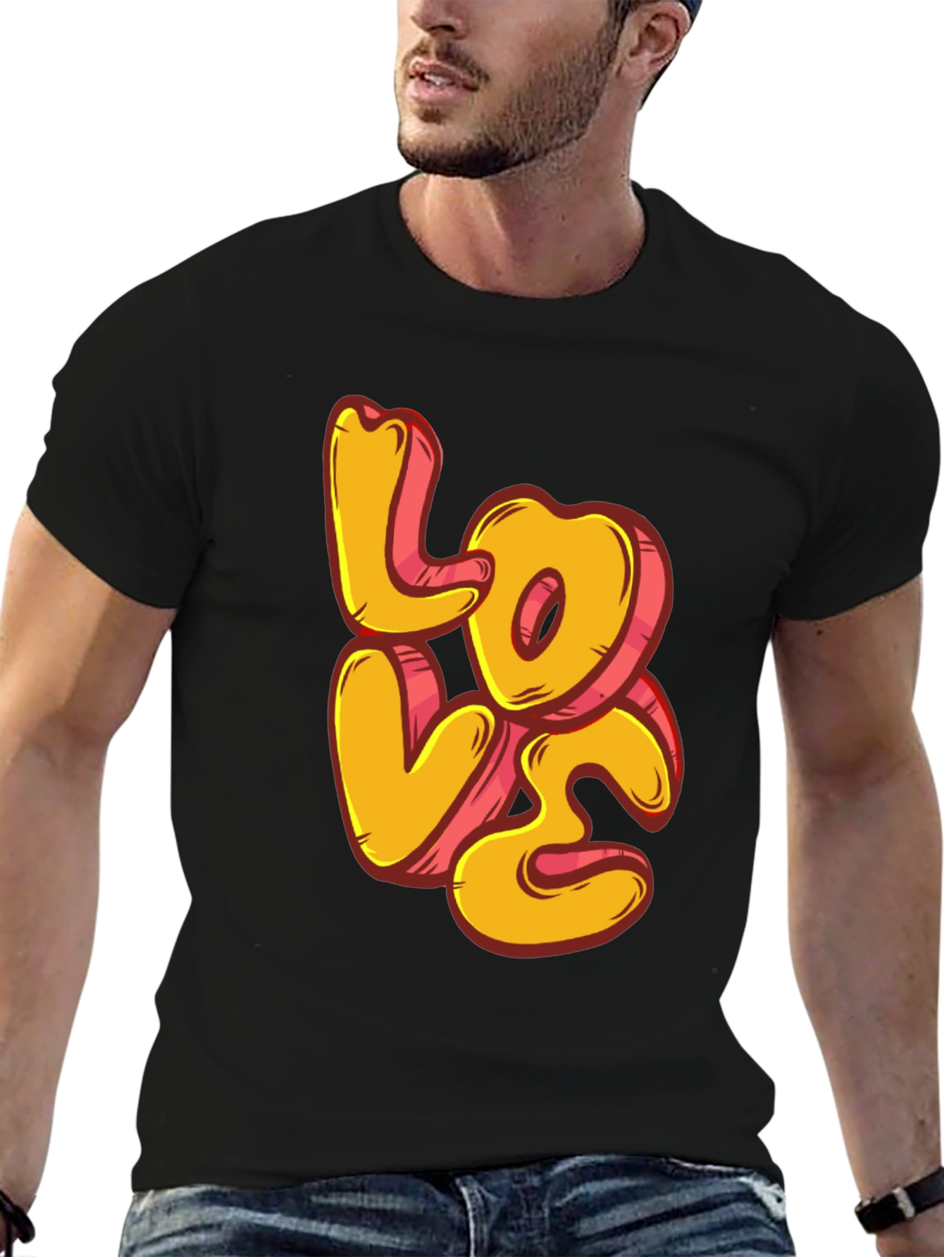 Love Graphic Black T-Shirt