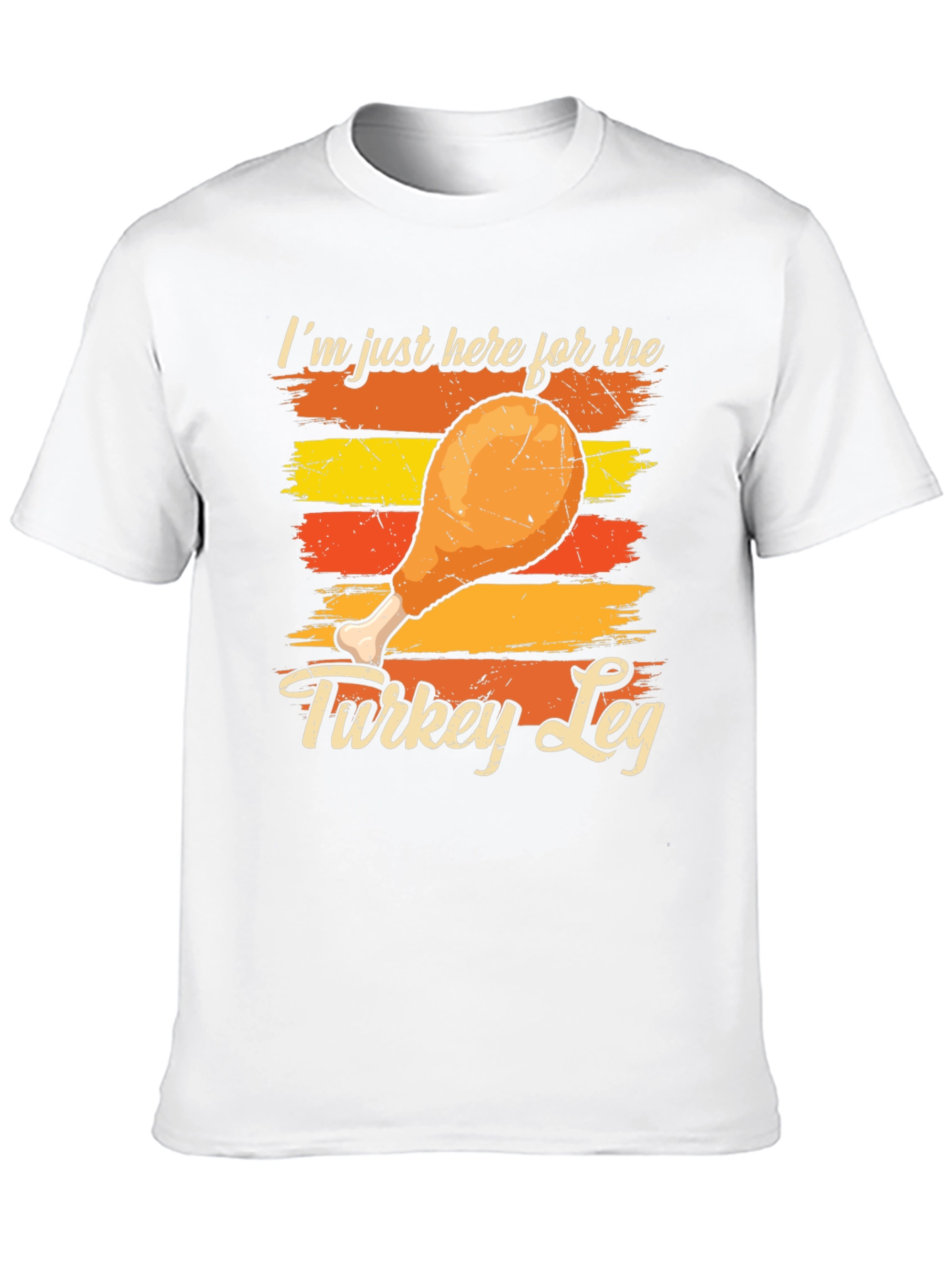 Turkey Leg Graphic T-Shirt - Festive Holiday Apparel