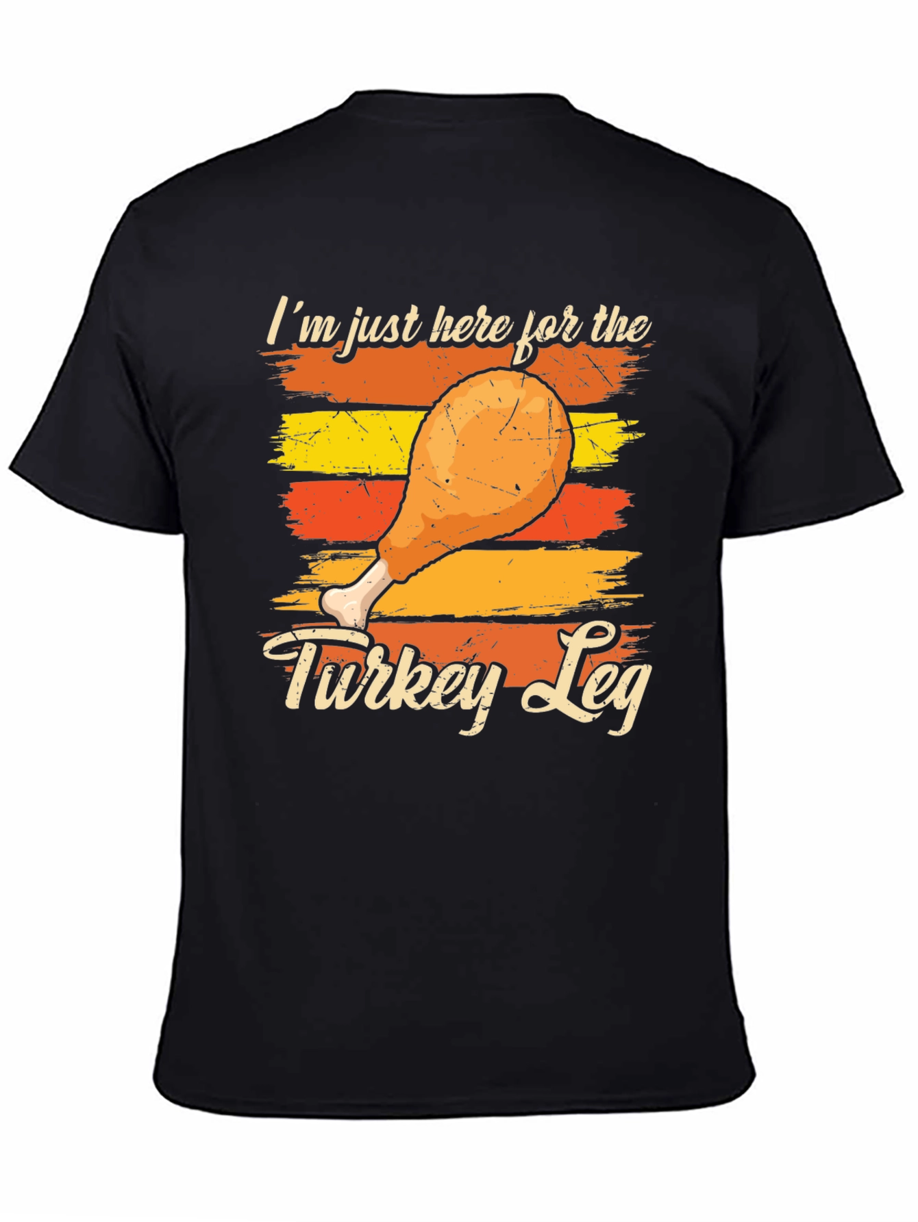 Turkey Leg Graphic T-Shirt - Festive Holiday Apparel