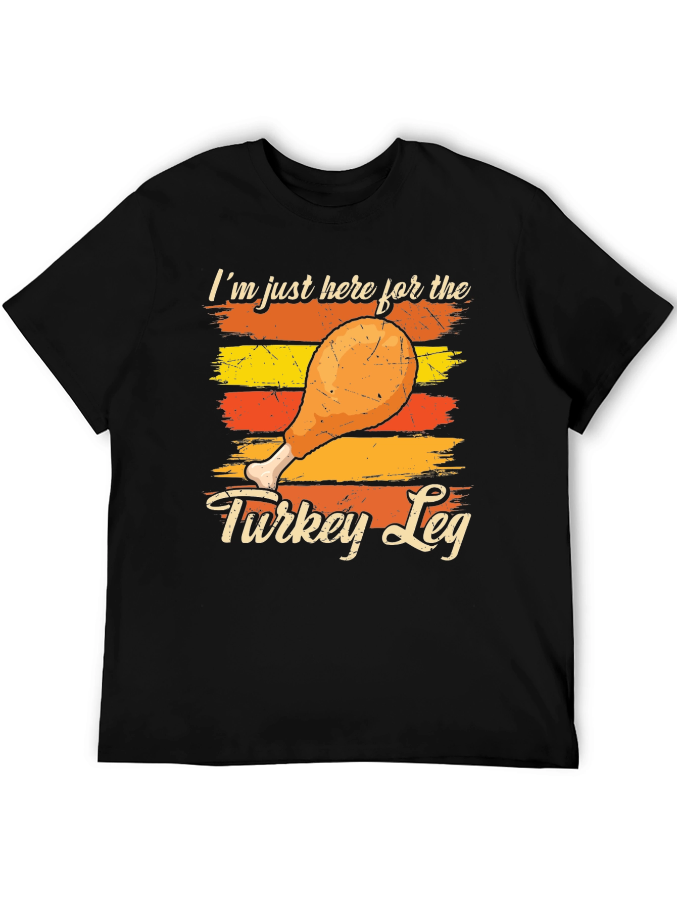 Turkey Leg Graphic T-Shirt - Festive Holiday Apparel