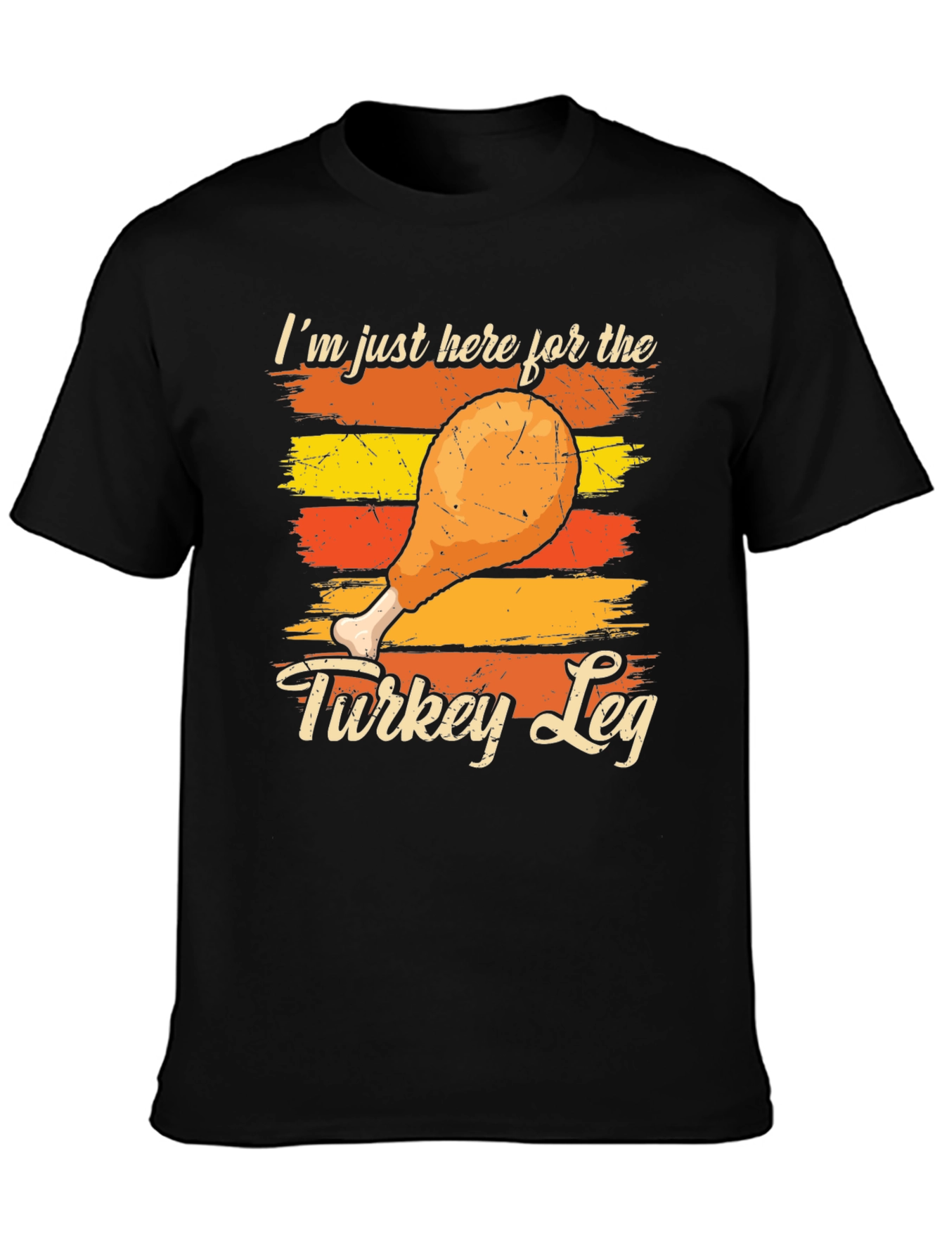 Turkey Leg Graphic T-Shirt - Festive Holiday Apparel