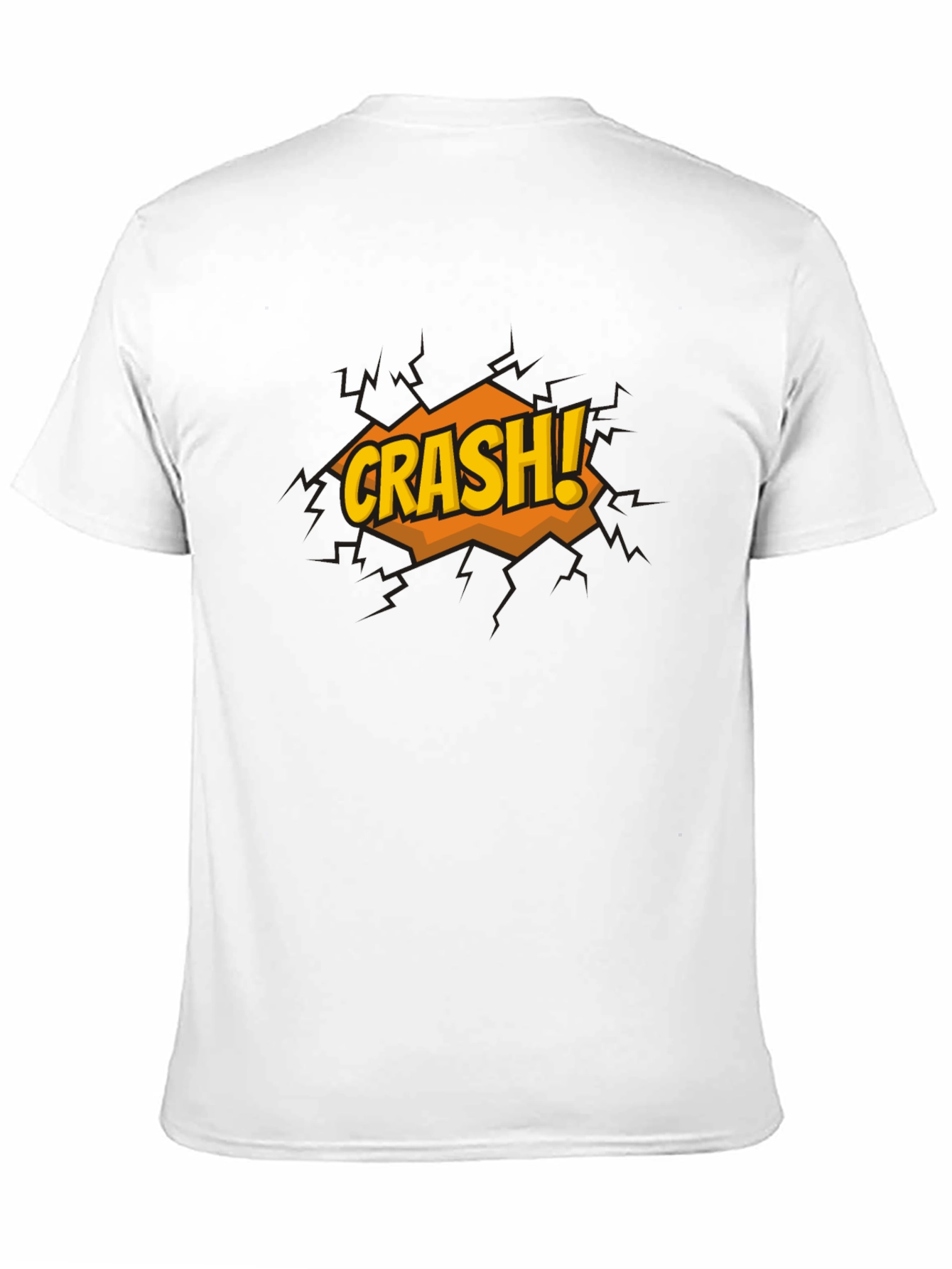 Crash Graphic Print Black T-Shirt