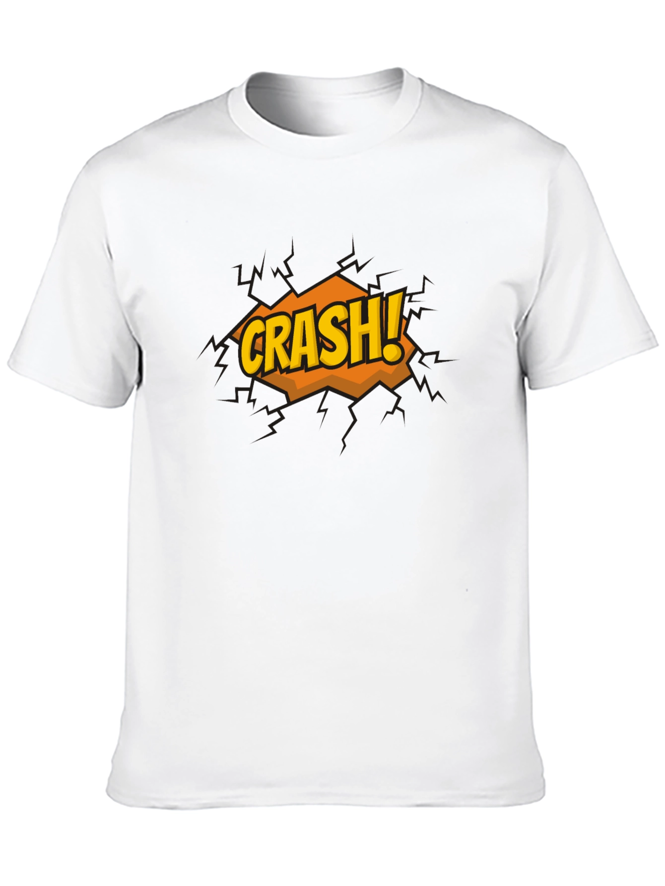 Crash Graphic Print Black T-Shirt