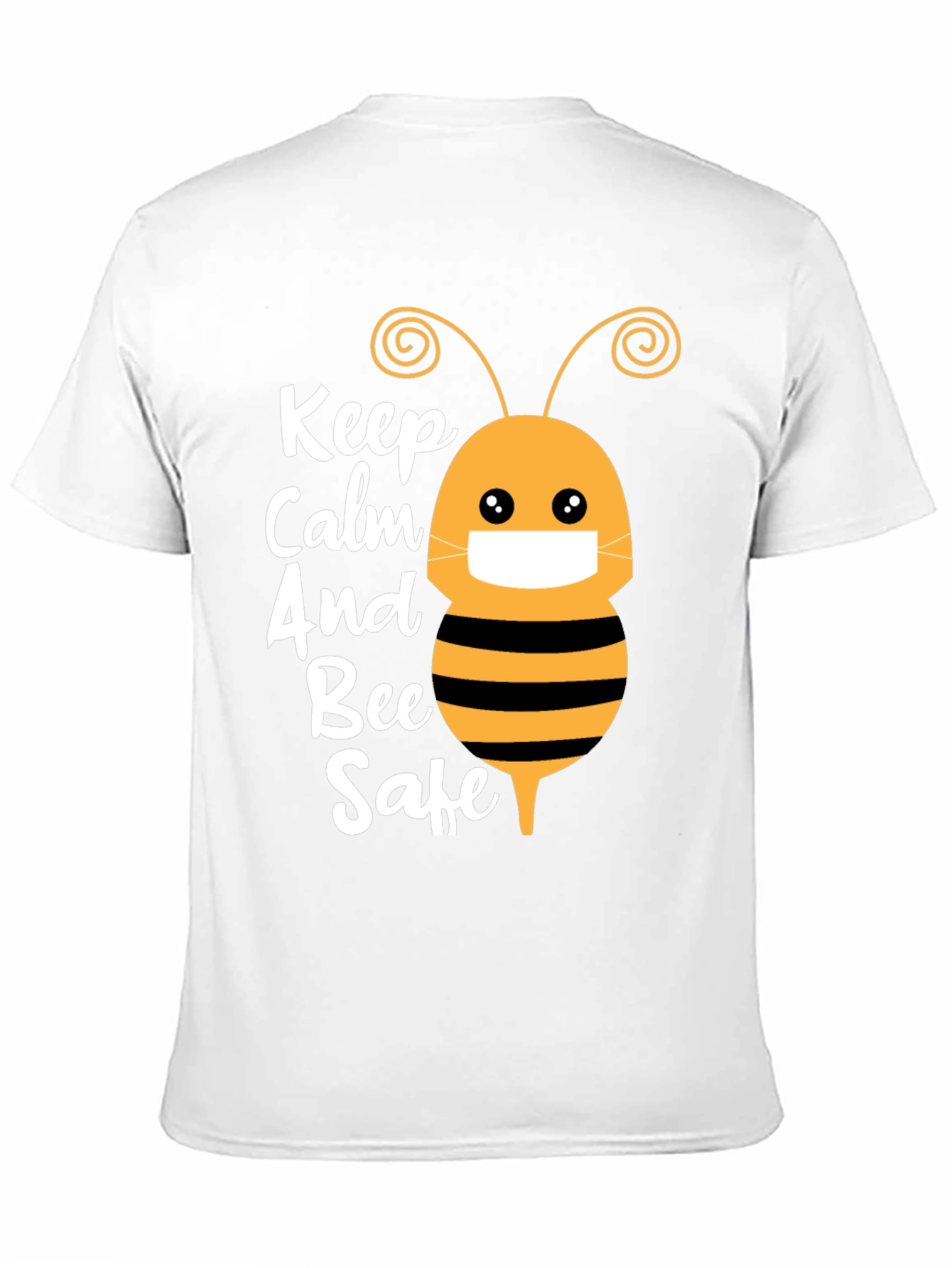 Keep Calm and Bee Safe Graphic T-Shirt