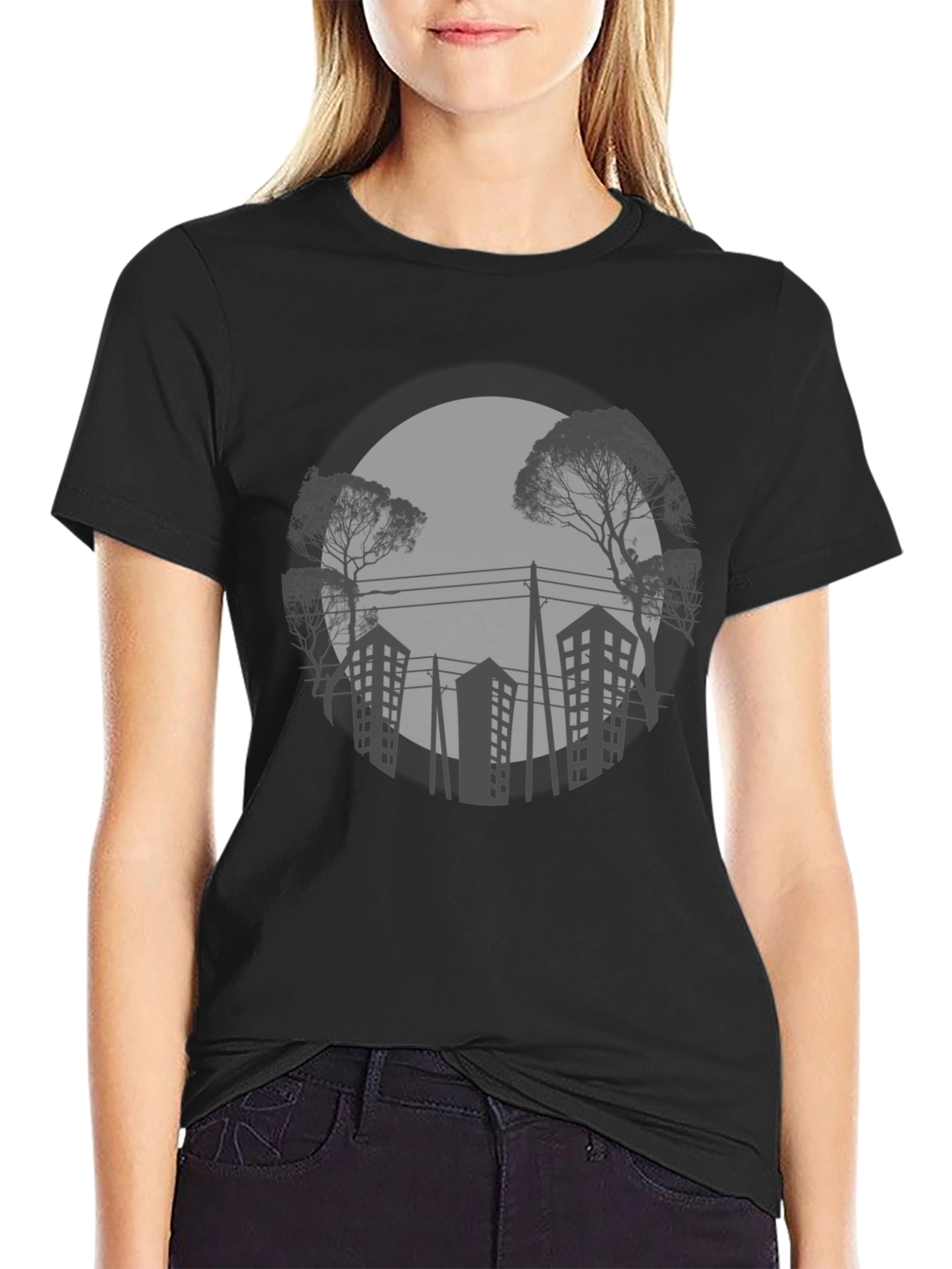 Urban Silhouette Graphic T-Shirt