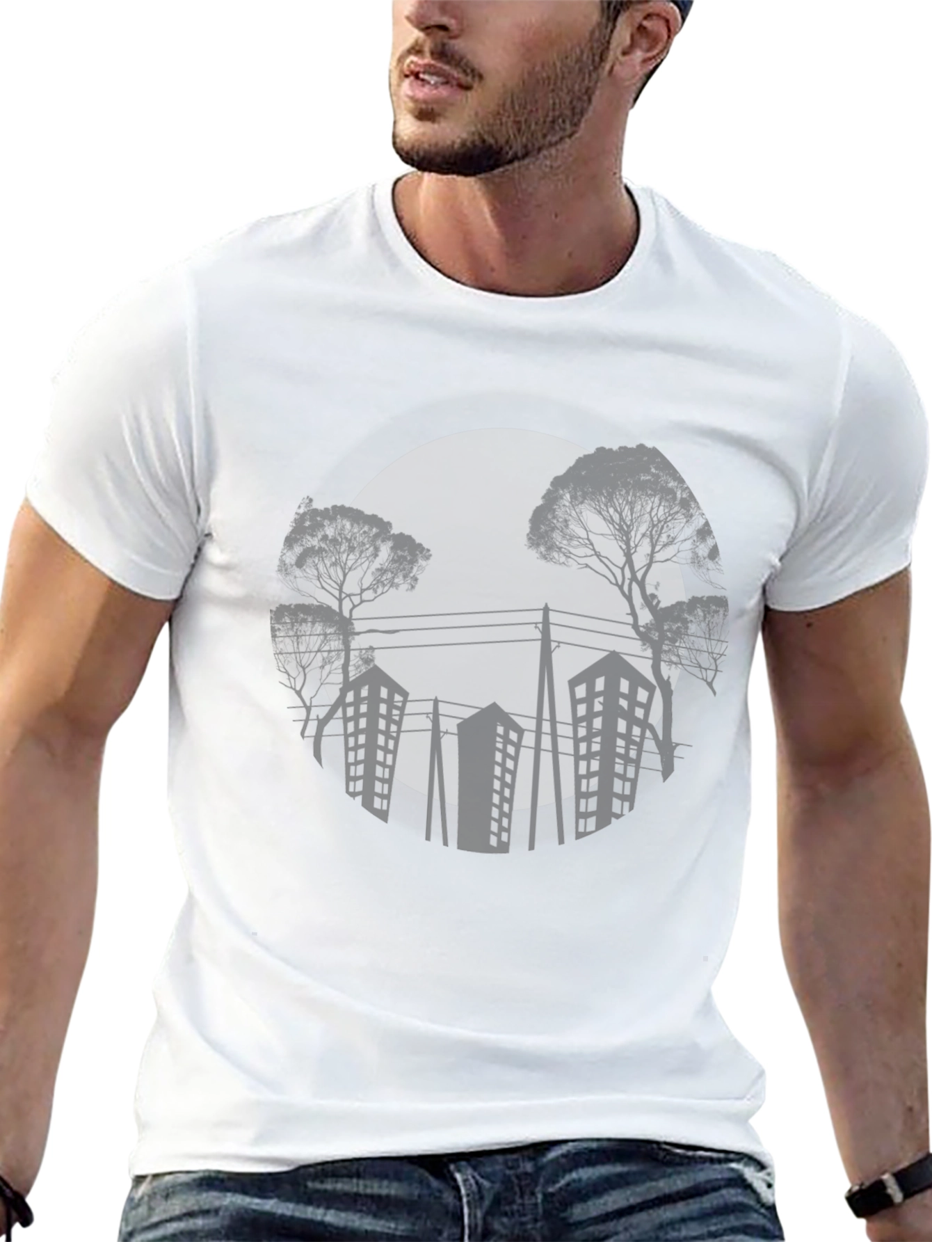 Urban Silhouette Graphic T-Shirt