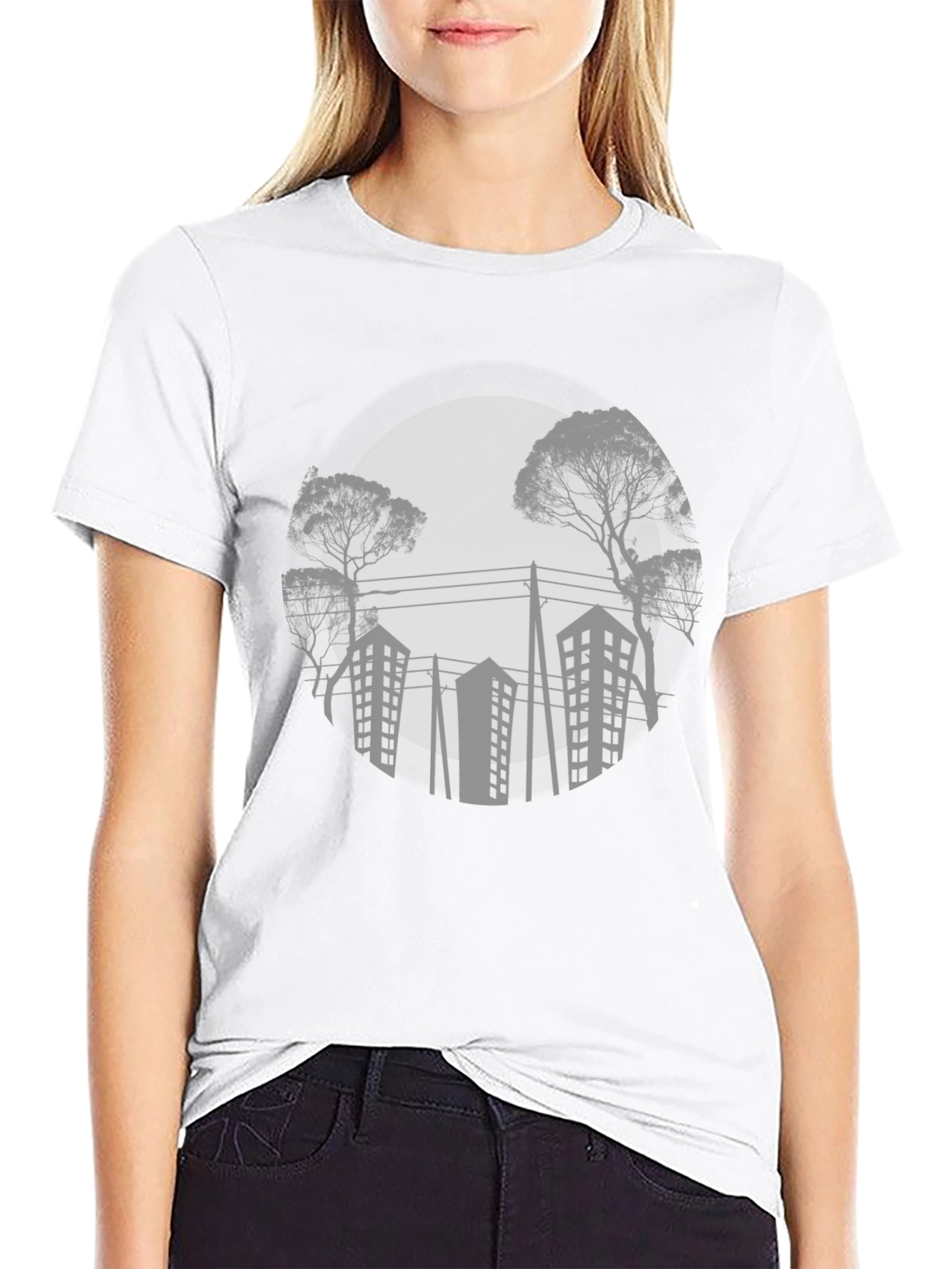 Urban Silhouette Graphic T-Shirt