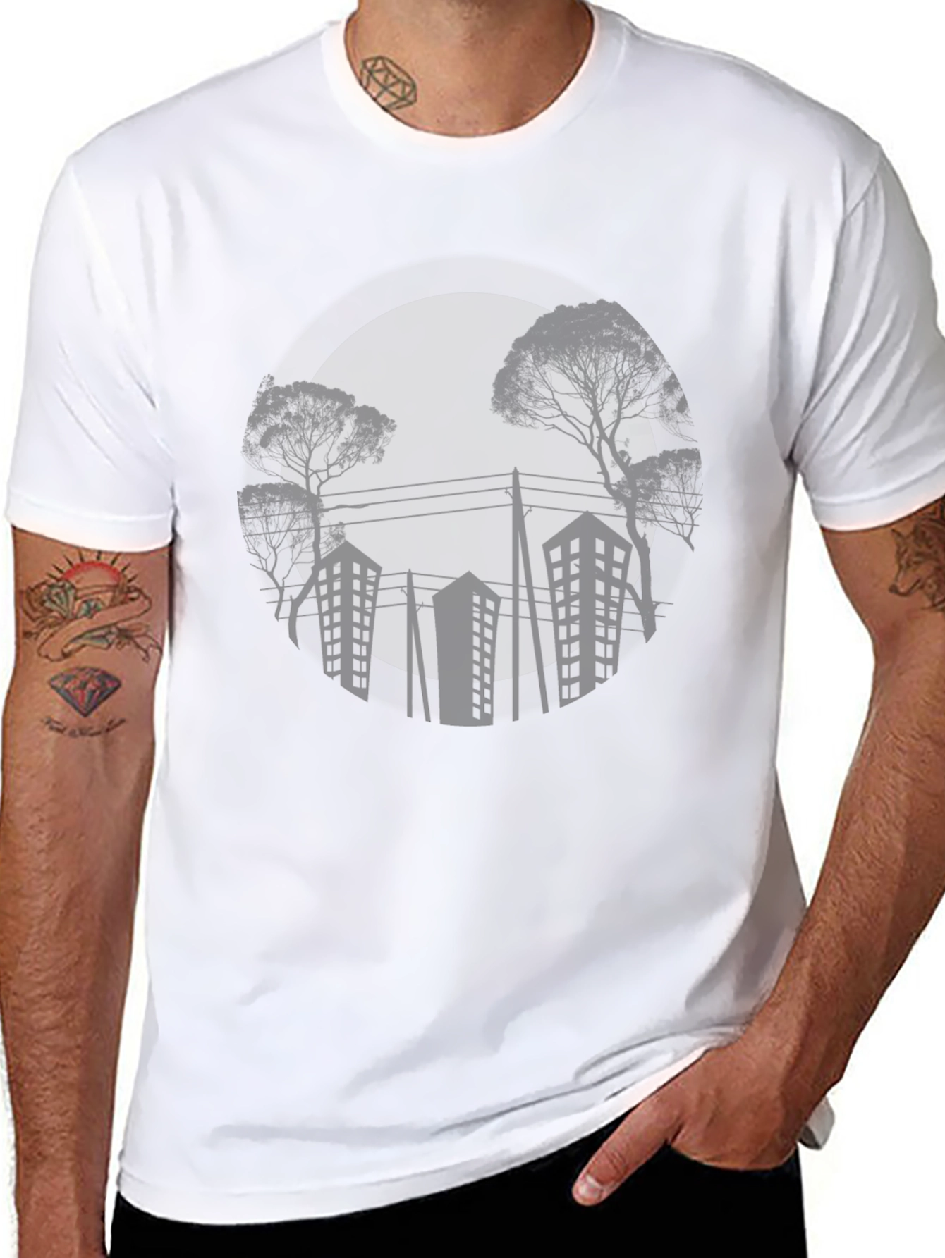Urban Silhouette Graphic T-Shirt
