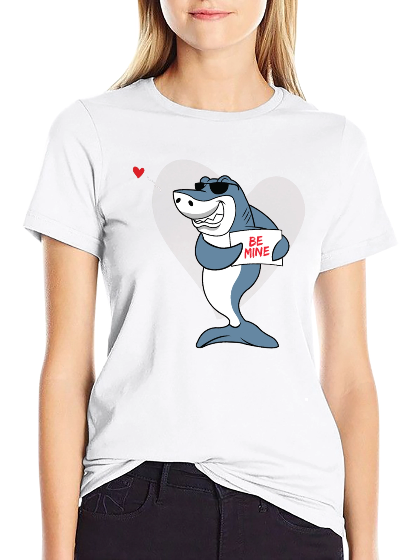 Be Mine Shark Graphic Tee