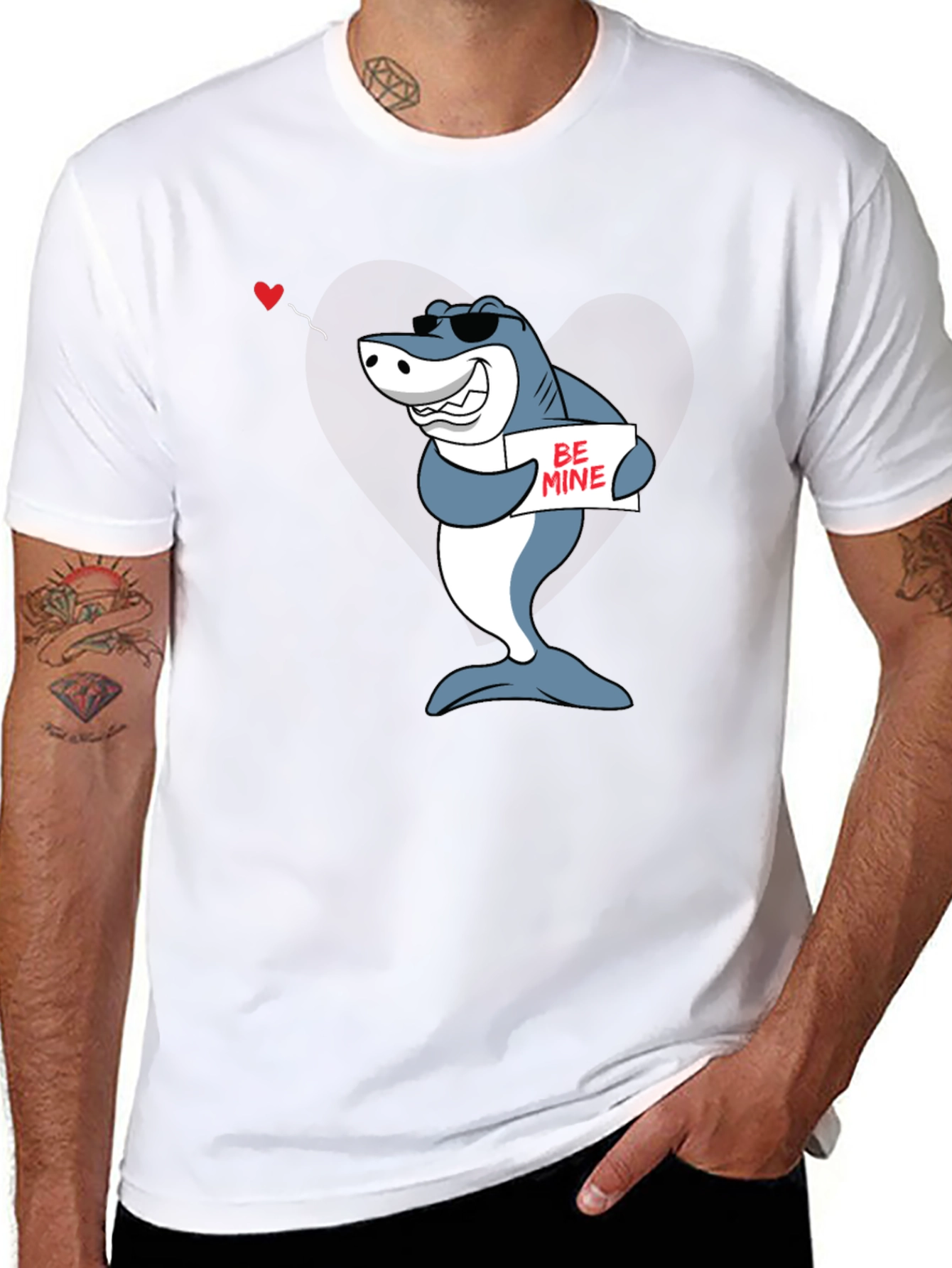 Be Mine Shark Graphic Tee