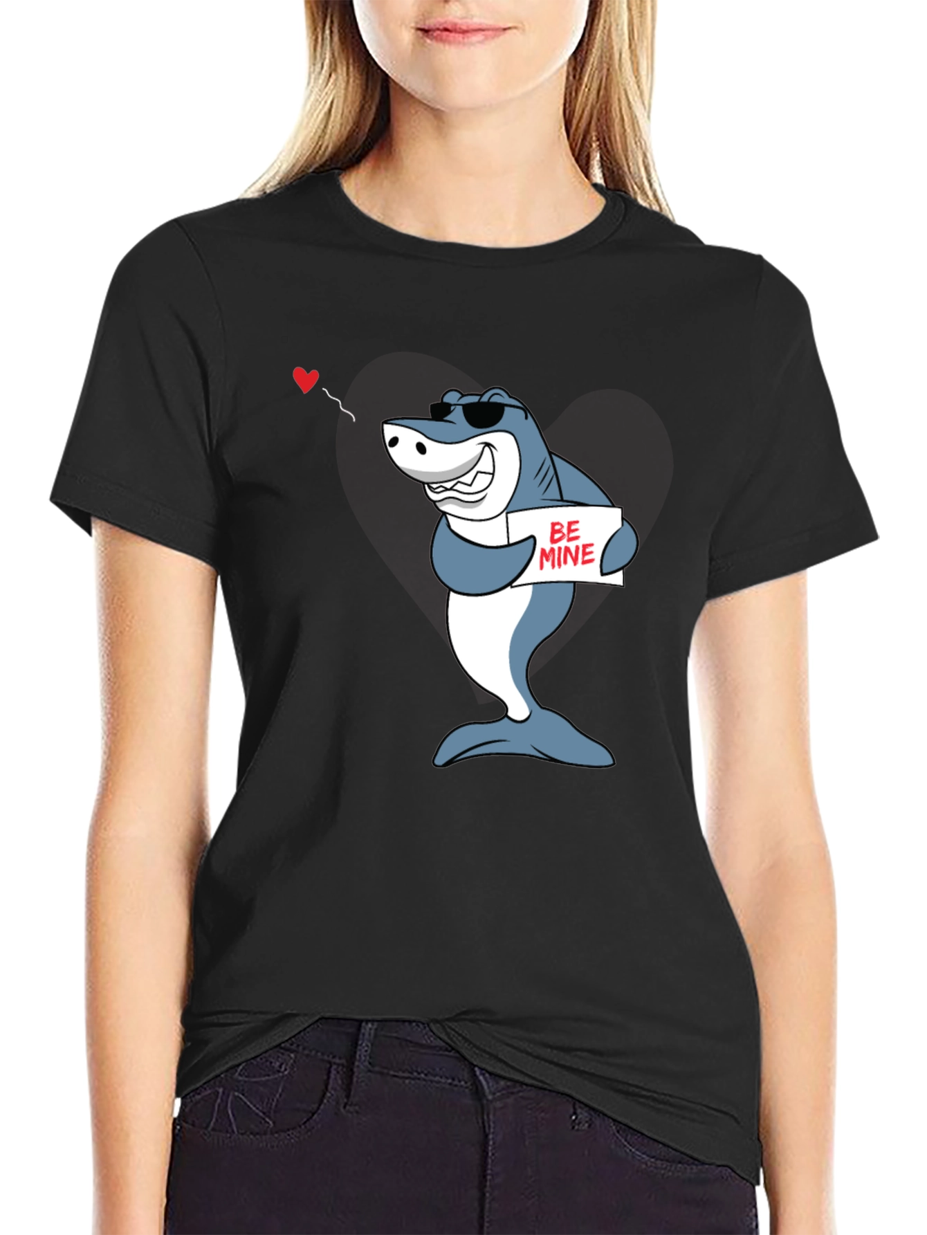 Be Mine Shark Graphic Tee