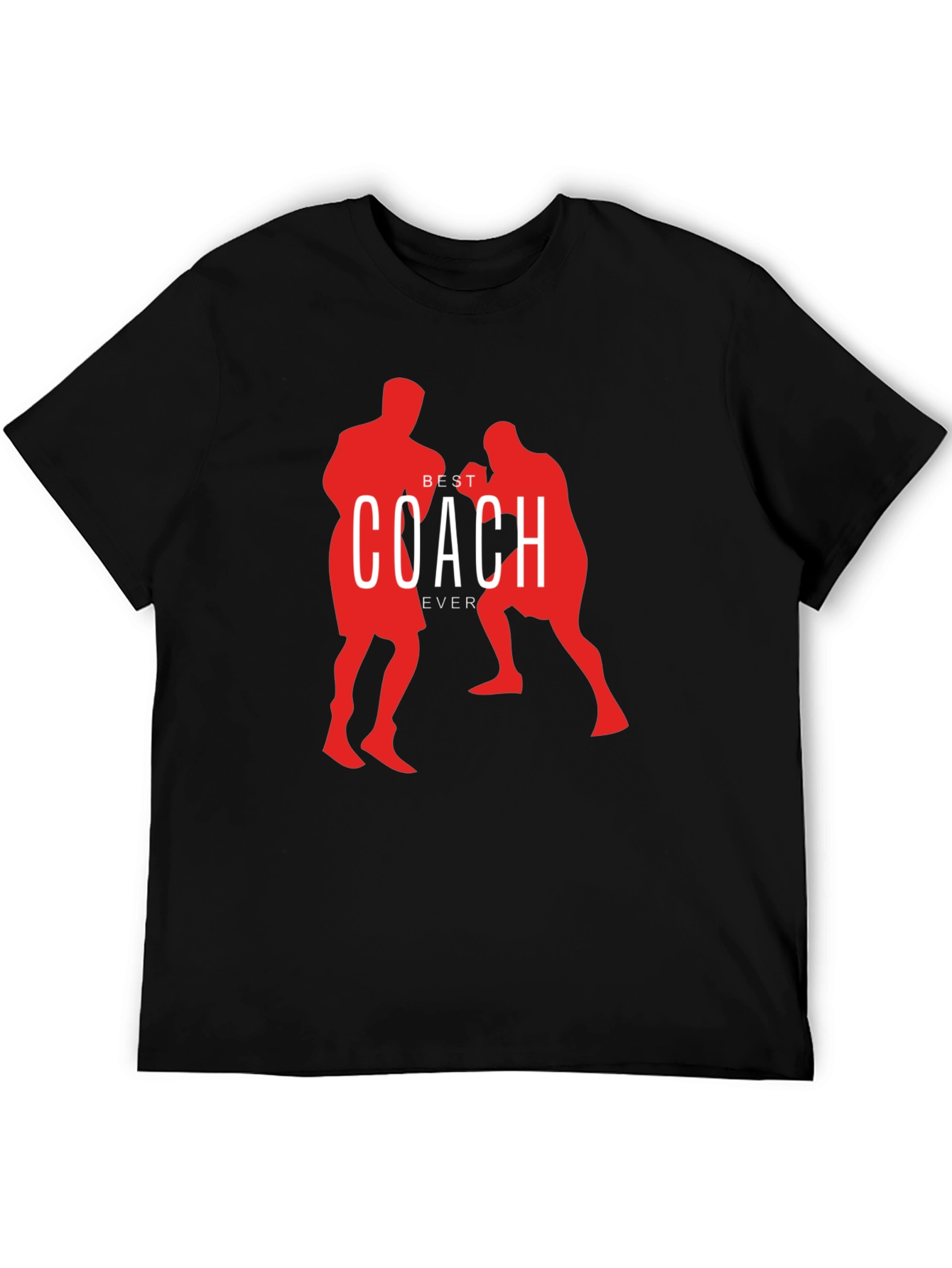 Best Coach Ever Black Graphic T-Shirt